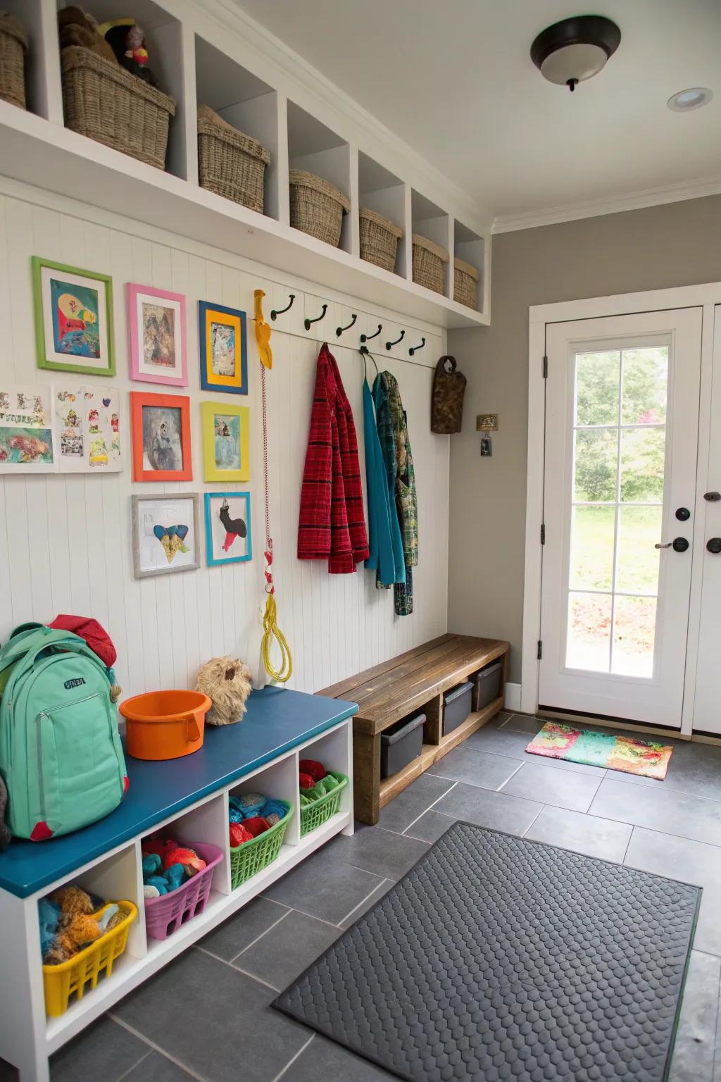 Elastic covering provides a springy and padded expanse suitable for bustling households.