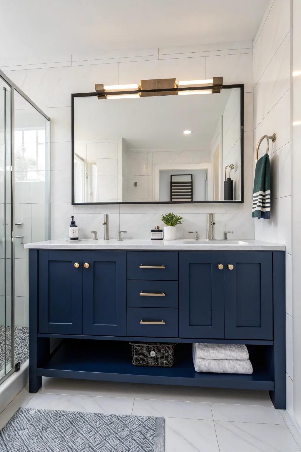 Streamlined lines offer a contemporary edge.