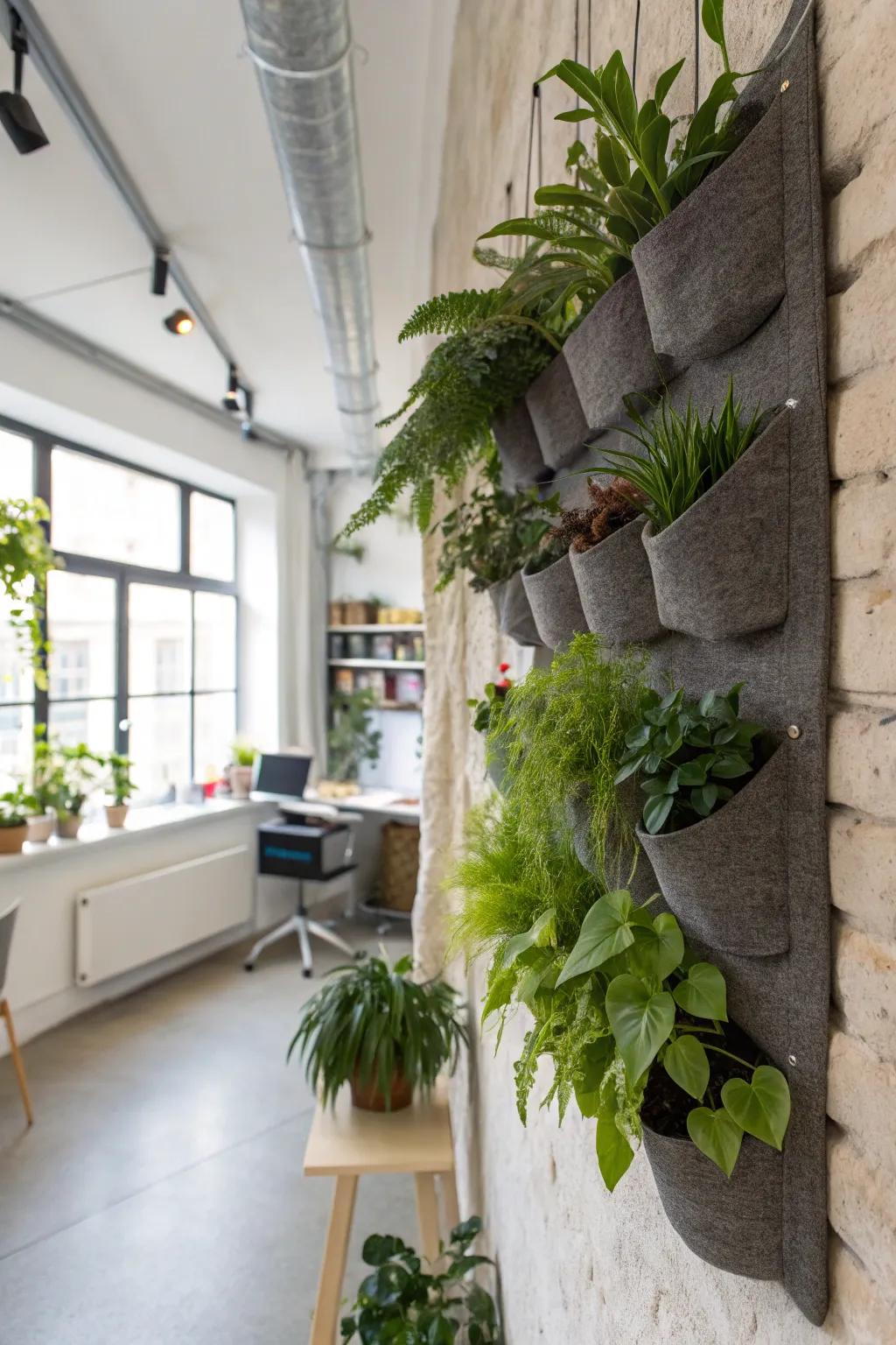 Soft and versatile felt pocket containers for your walls.