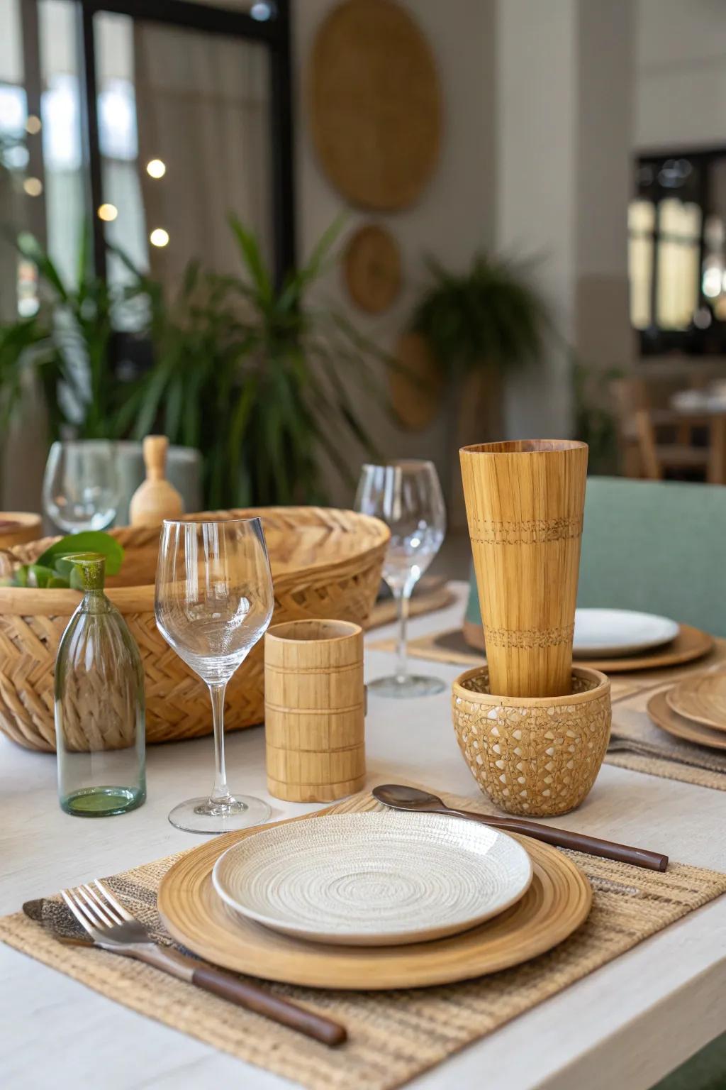 Dine conscientiously exhibiting ecological elegance.