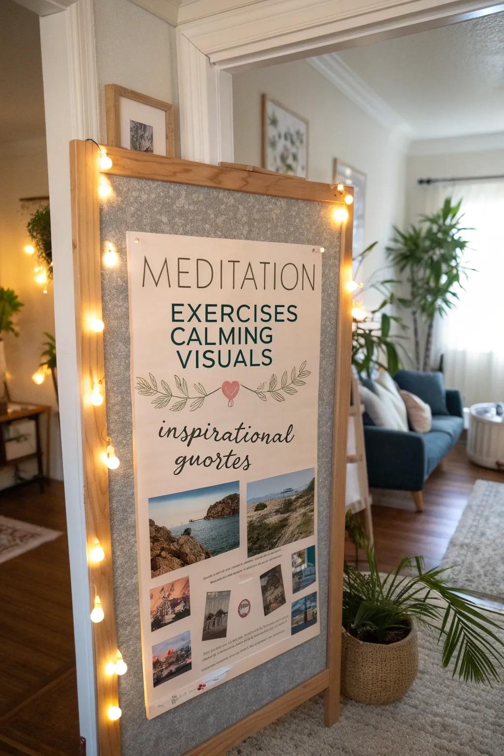 A peaceful board centering on mindfulness and meditation.