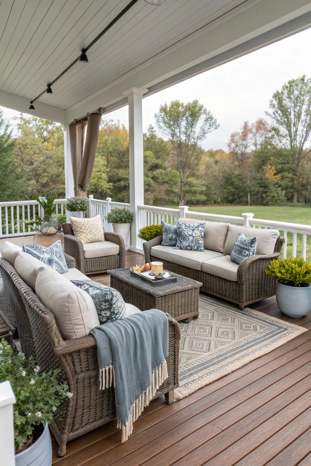 Establish a seamless indoor-outdoor shift.