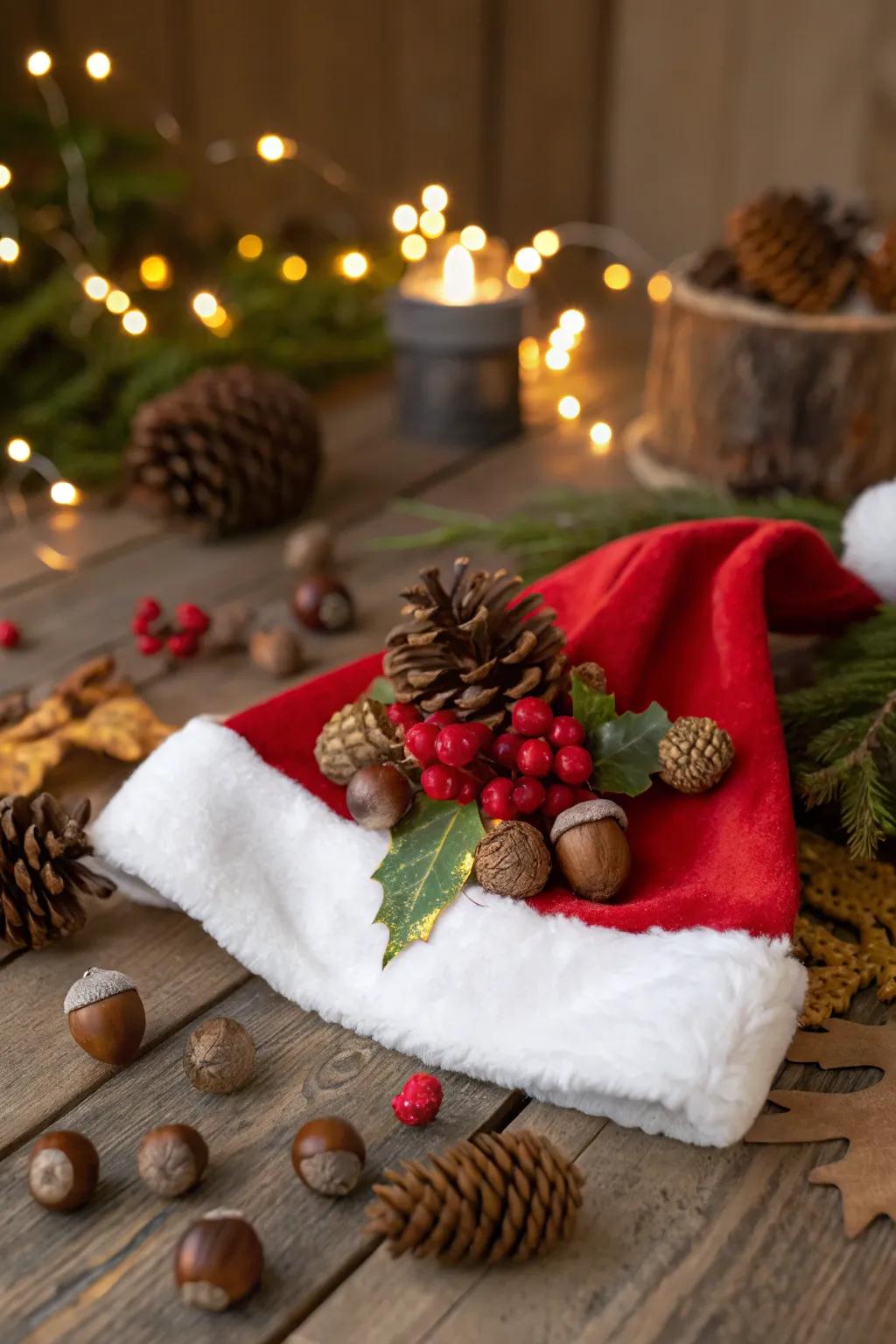 Infuse natural accents through seedpods and verdant berries for an earthy impression.