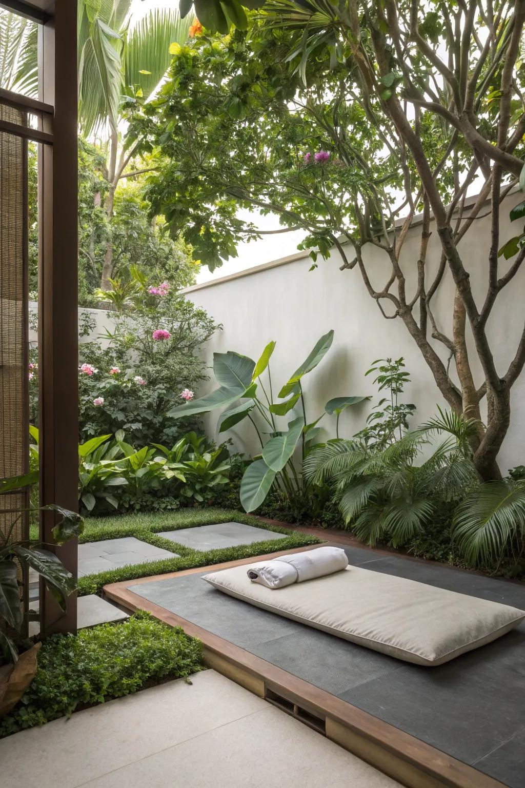 Discover serenity in a serene contemplation corner.