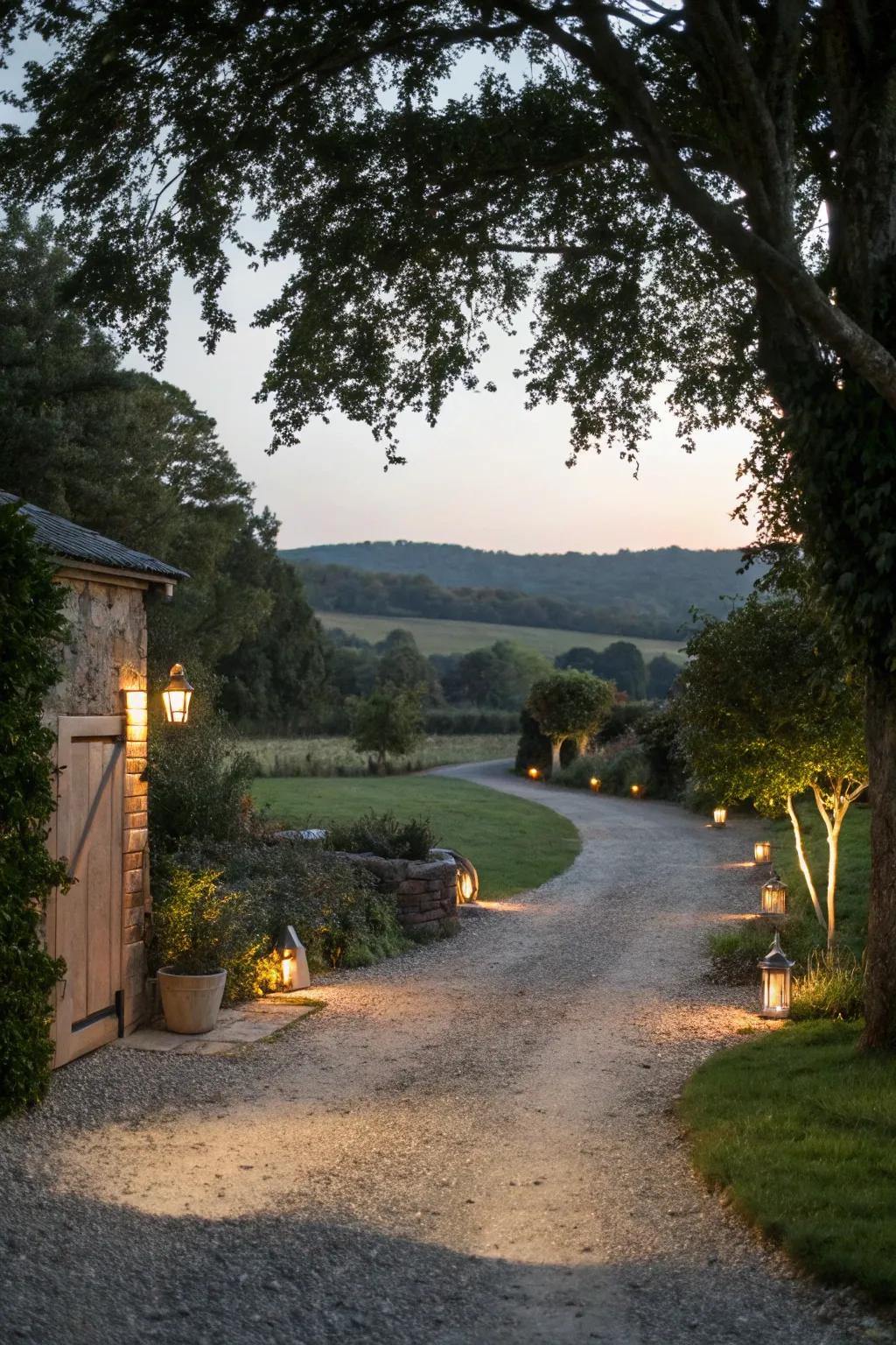 Gentle illumination casts a warm, inviting radiance.