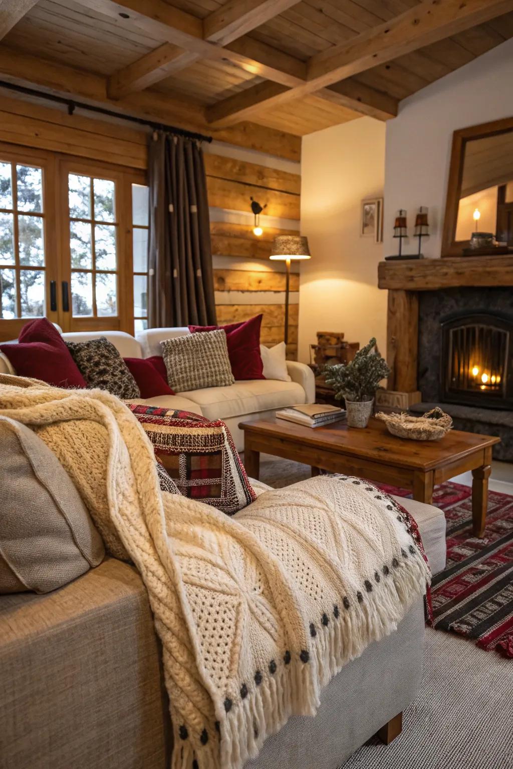 Warm up with fabrics that embody ski lodge charm.