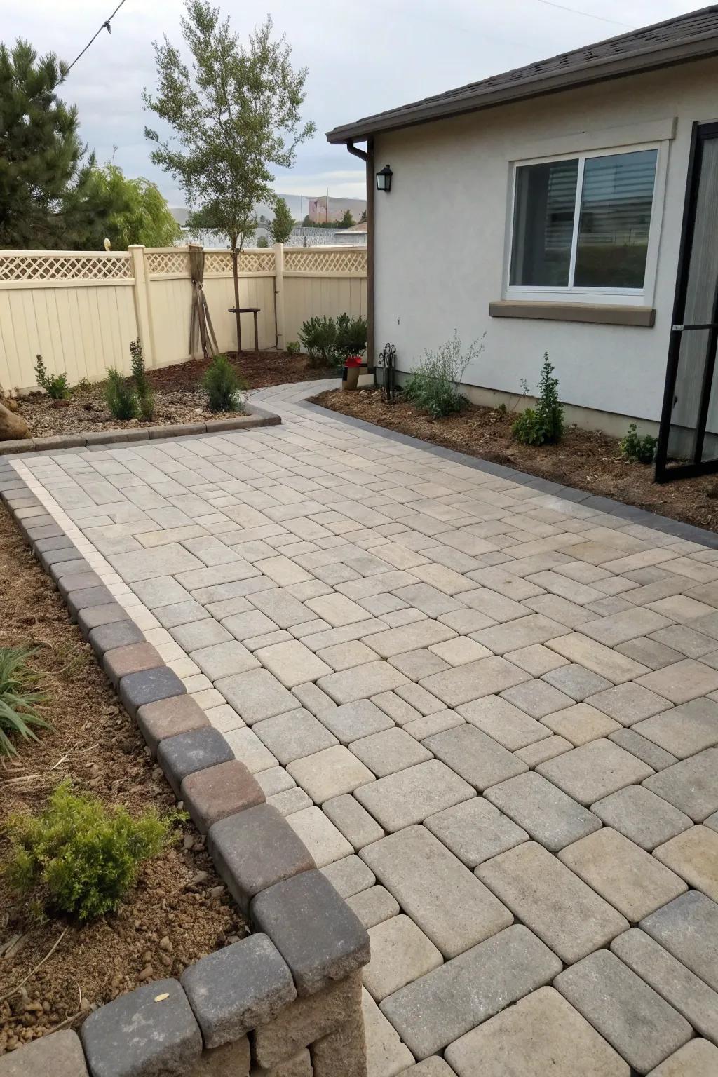 A bordered layout maximizes the utilization of limited space.