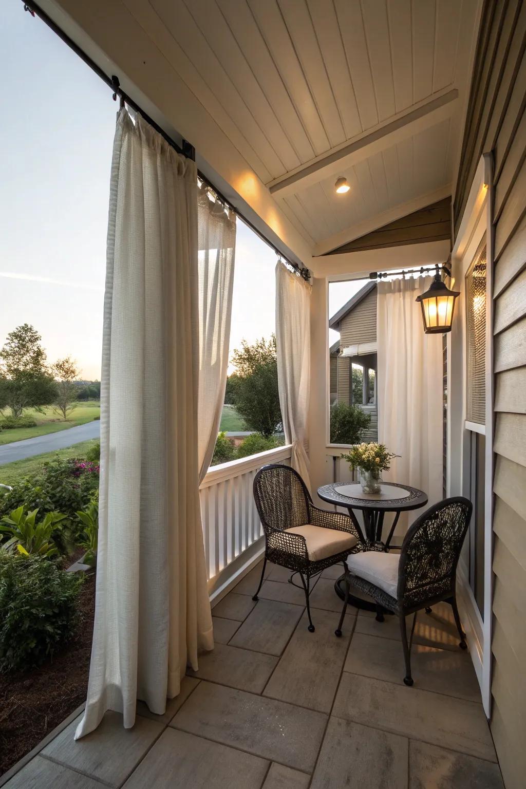 Indoor draperies establish a fluid and harmonious augmentation of your living space.