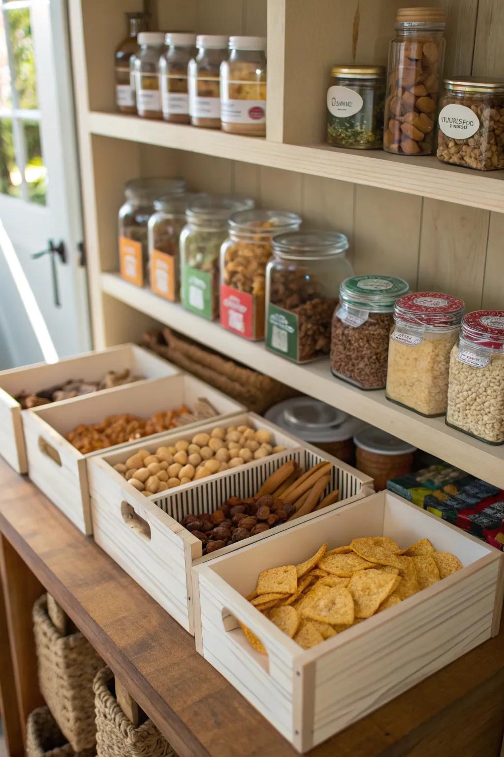 Personalized snack modules exhibit both customization and eco-friendliness.