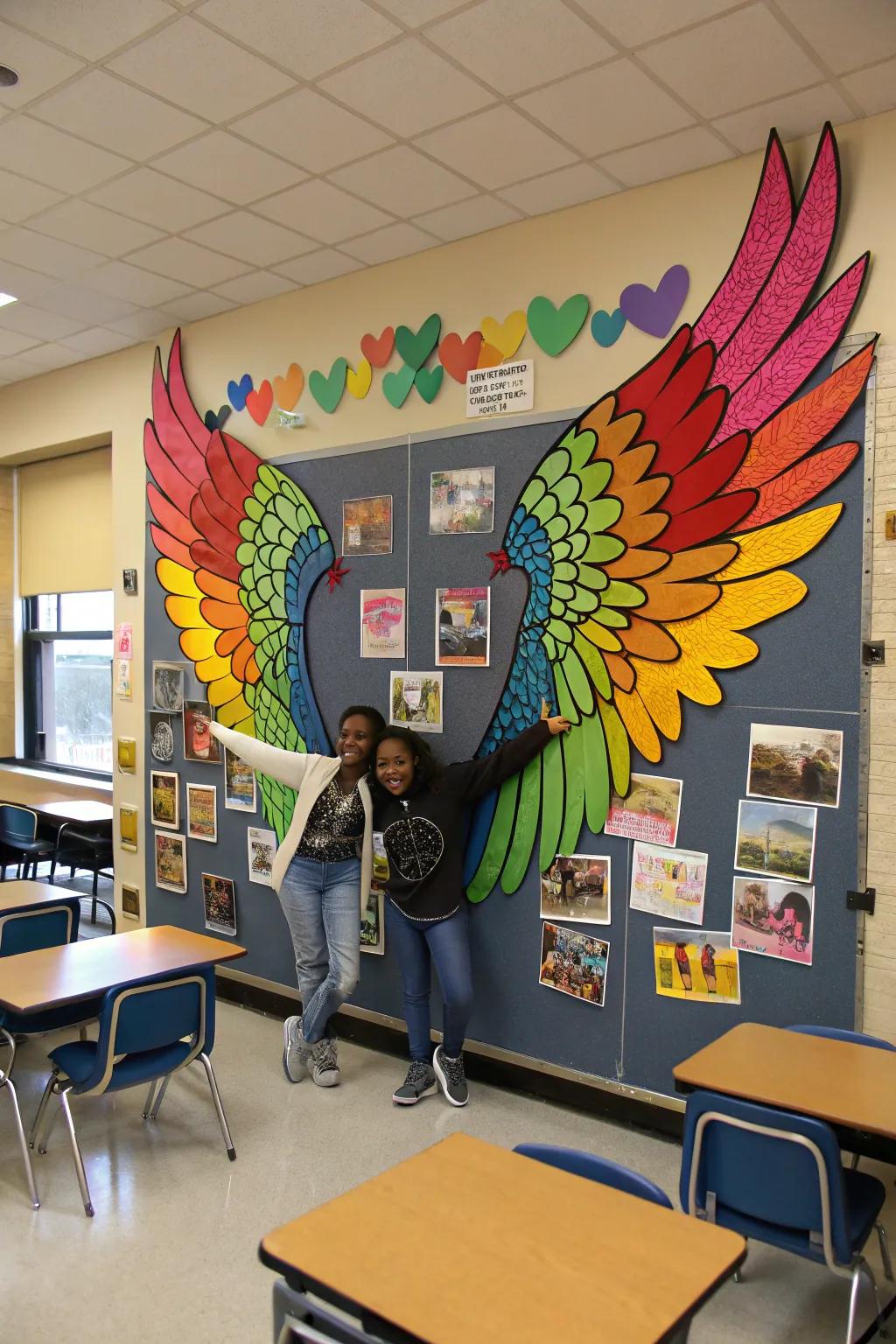 Take flight and dream with this inspiring bulletin board.