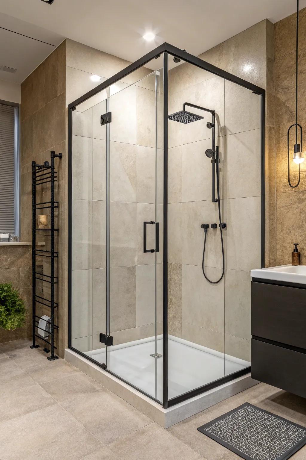 A shower screen with tint gives a shower more depth and intrigue.