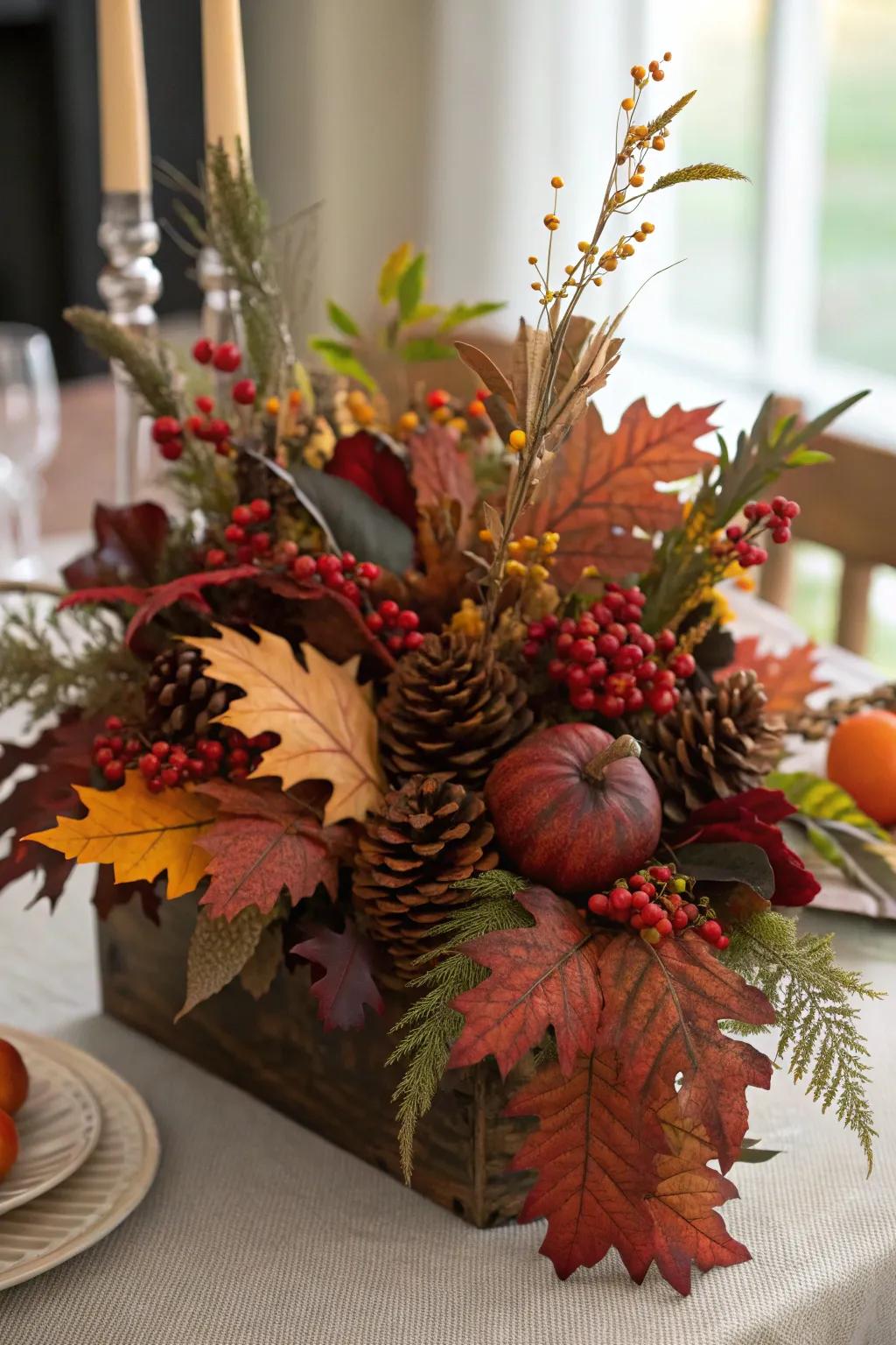 Amalgamate distinct leaves to introduce intrigue and depth.