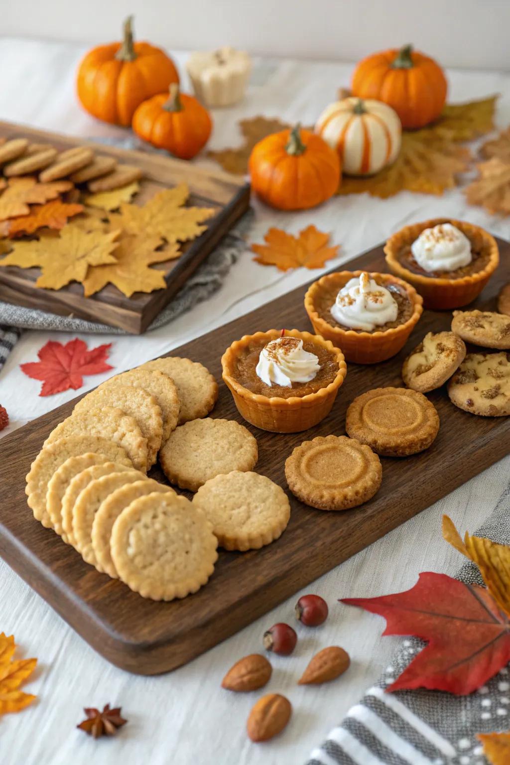 An autumn spice dessert mix is the perfect Thanksgiving finale.