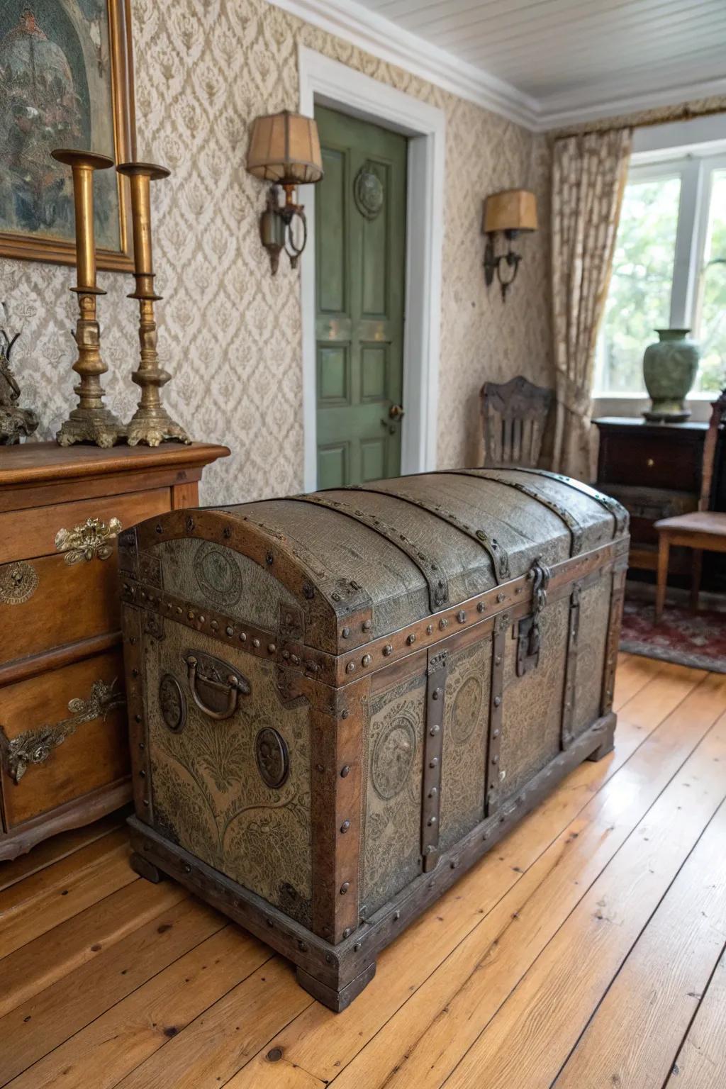 Antique chests infuse history and persona into your area.