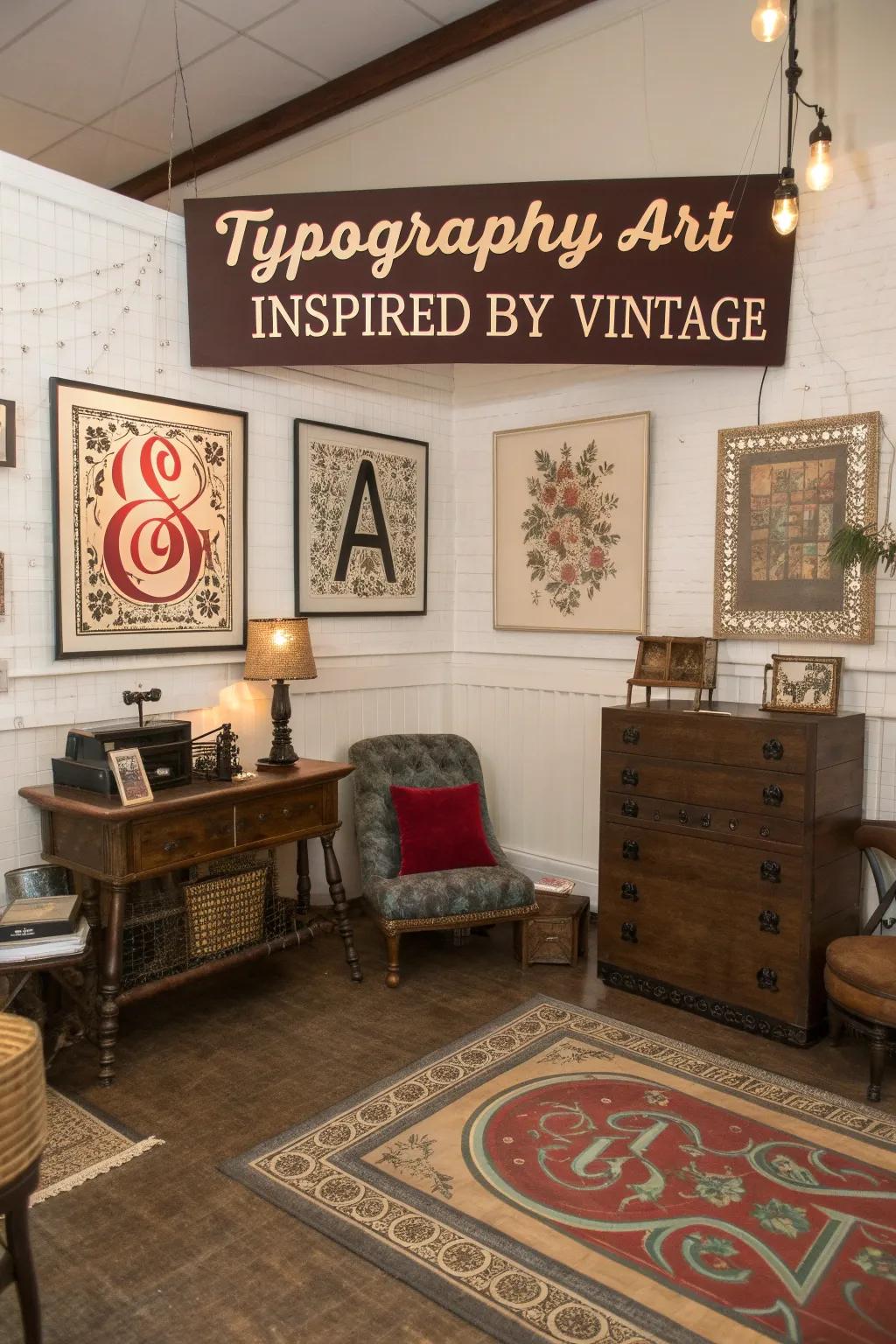 Retro letterforms evoke sentimentalism and character.