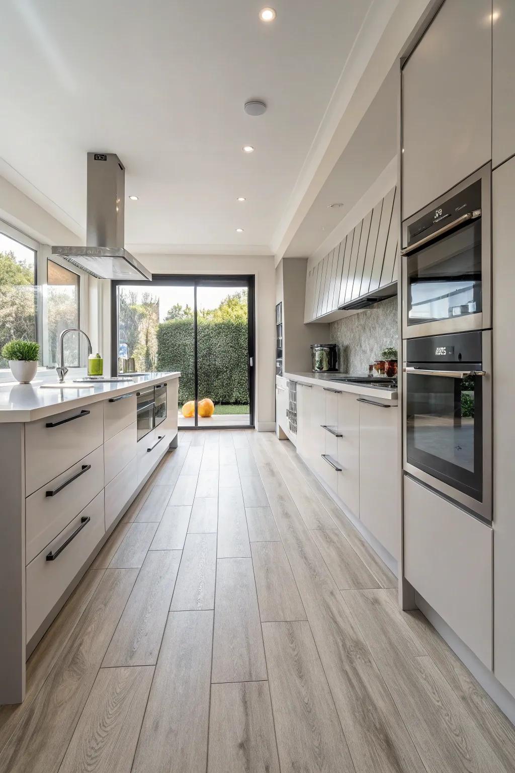 Impermeable vinyl serves as a guardian in moisture-vulnerable locations.