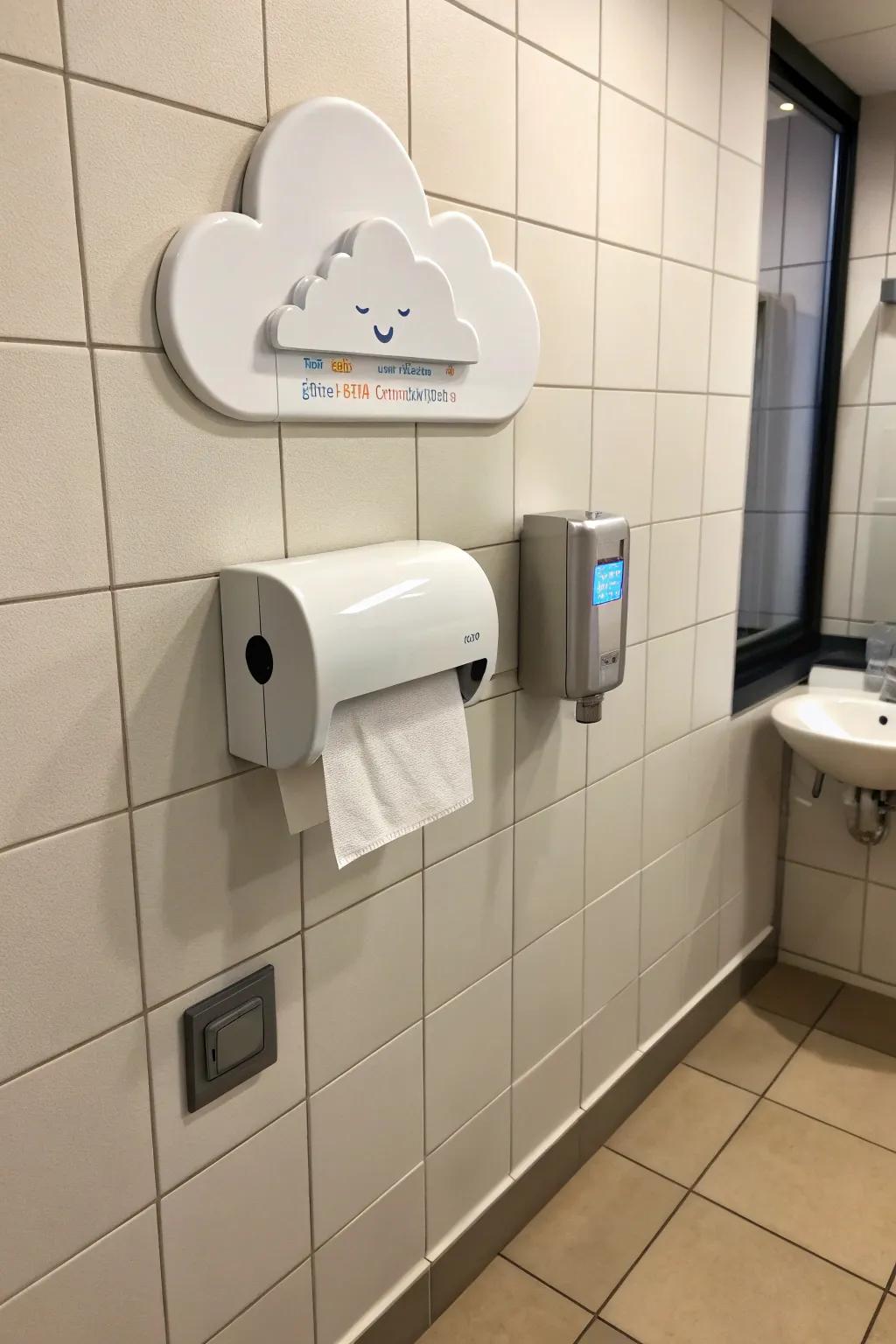 Enchant with a cumulus-reminiscent paper presentation.