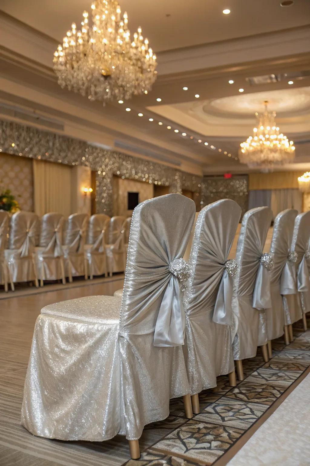 Metallic linings append a fragment of glamour and luminescence.