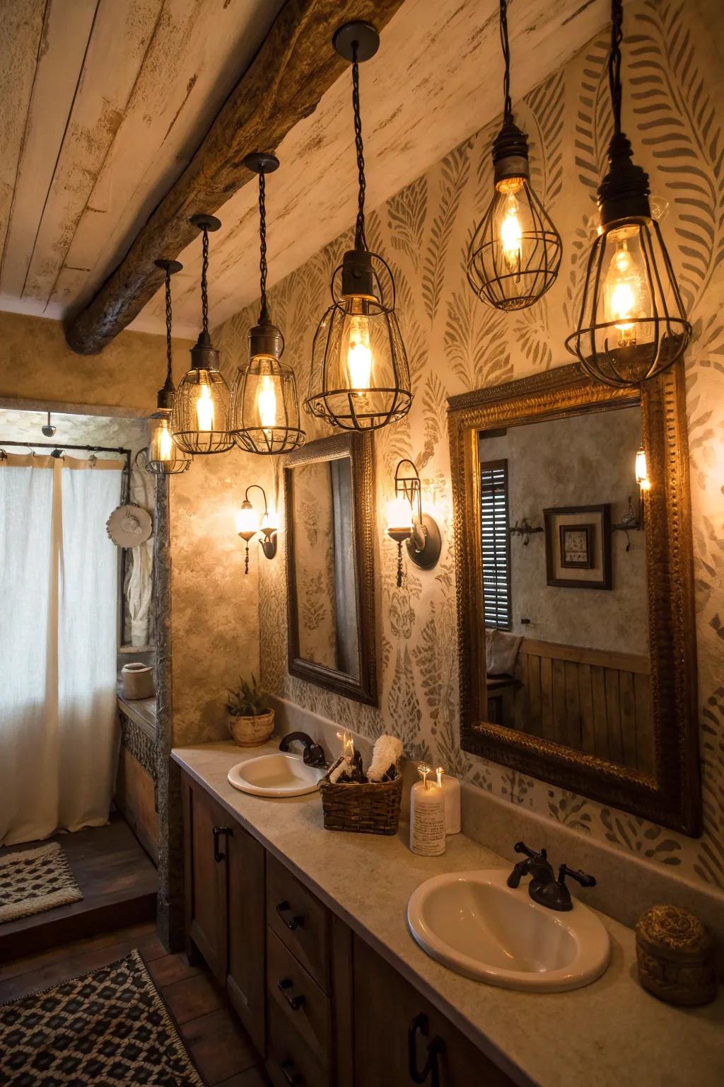 Warm lighting deepens the cozy sensation of your area.