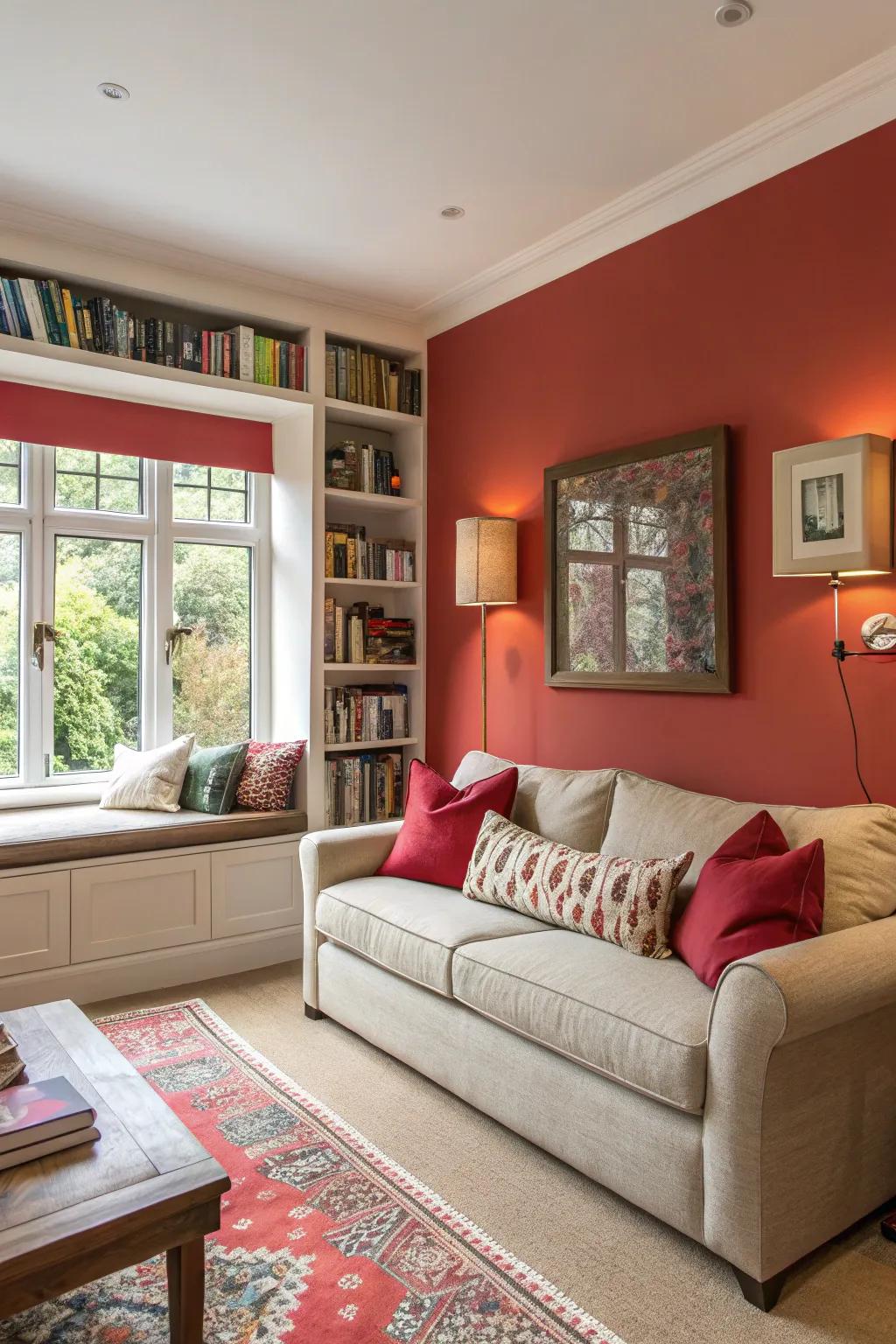 A highlight wall incorporates color and character into your living space.