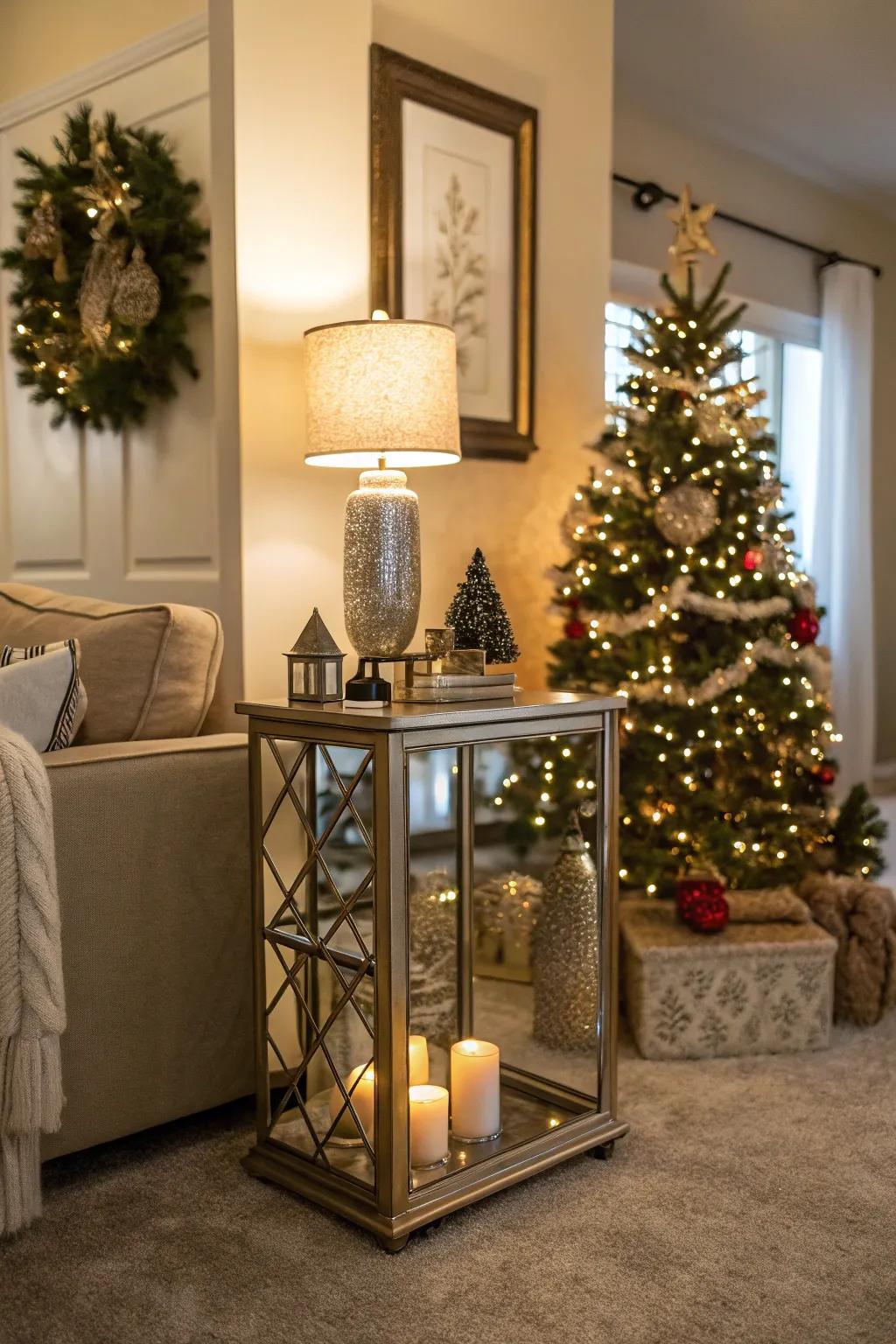 Mirrored surfaces amplify light and append sophistication to your décor.