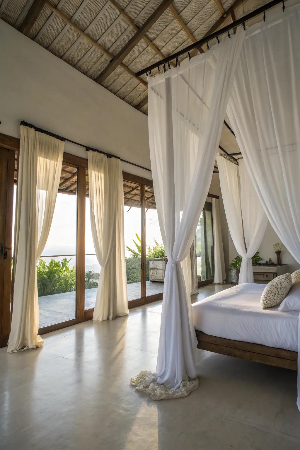 Extended ivory coverings fashion a dramatic, altitude-enhancing consequence.