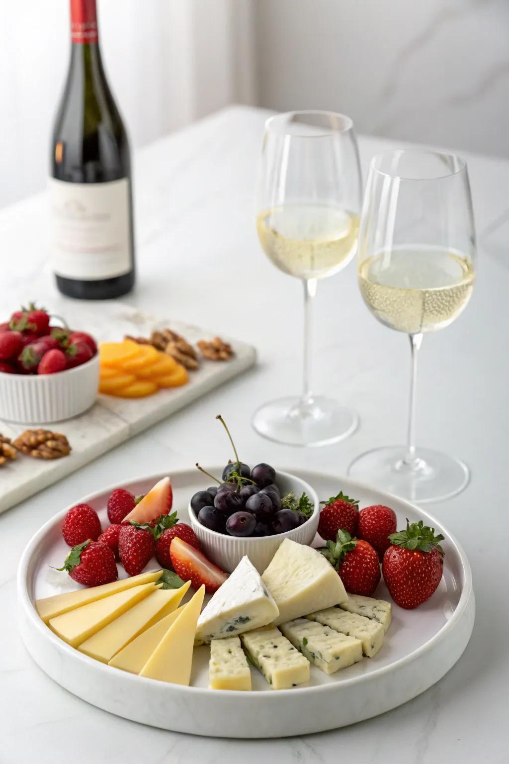 A minimalist approach establishes a chic and contemporary presentation.