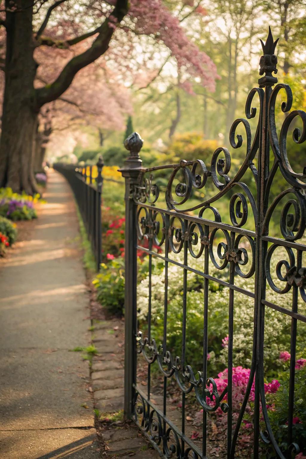 Elaborate scrollwork imparts a magical, playful essence.