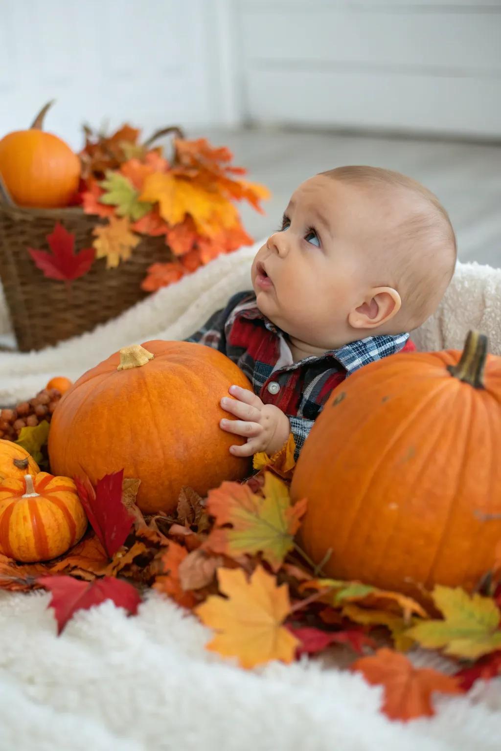 Capture precious instances via a gourd-centric photographic session.