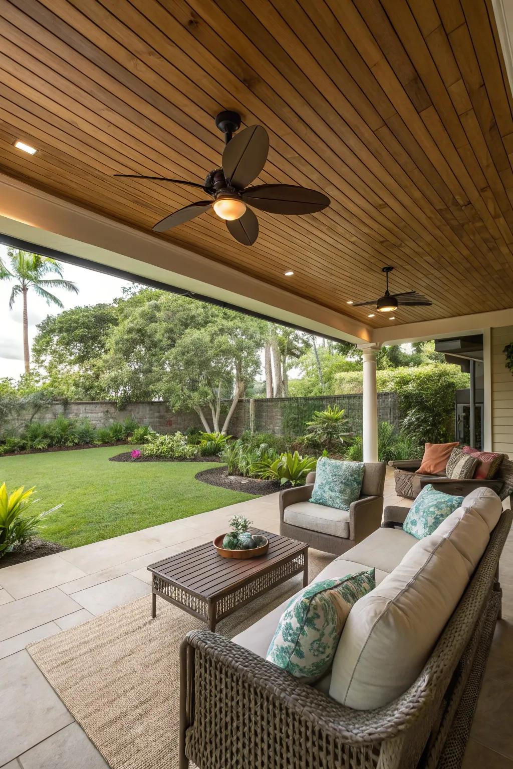 A cranial ventilator ensuring comfort and air motility within a patio.