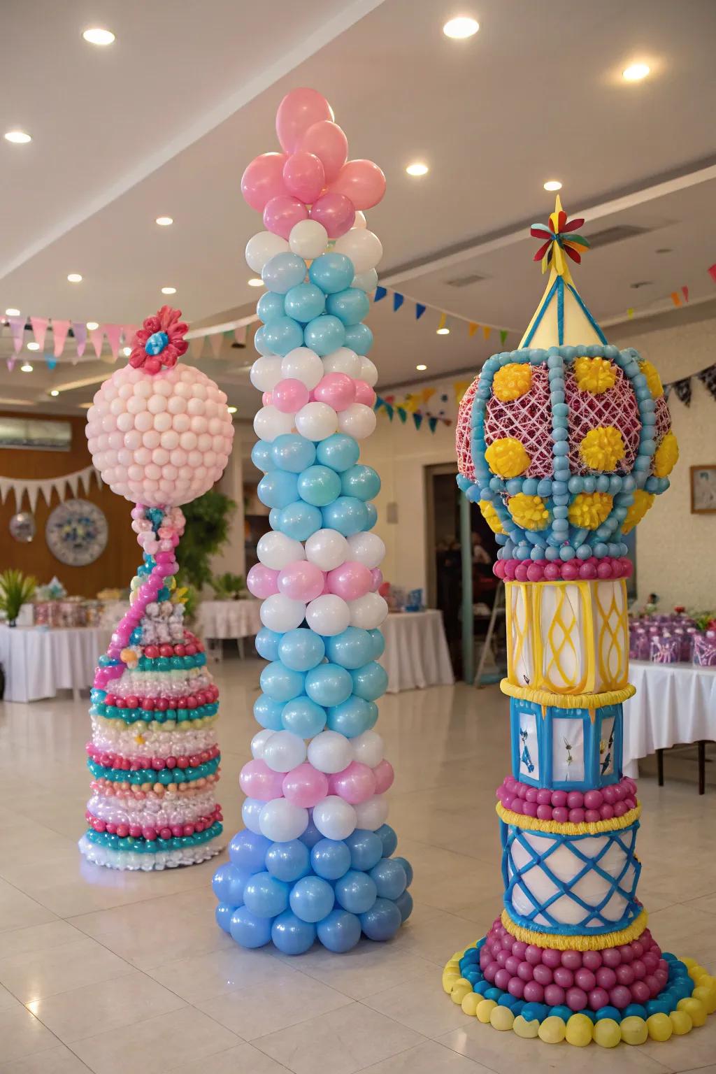 Intricate sphere sculptures contribute an inventive nuance to any given occurrence.