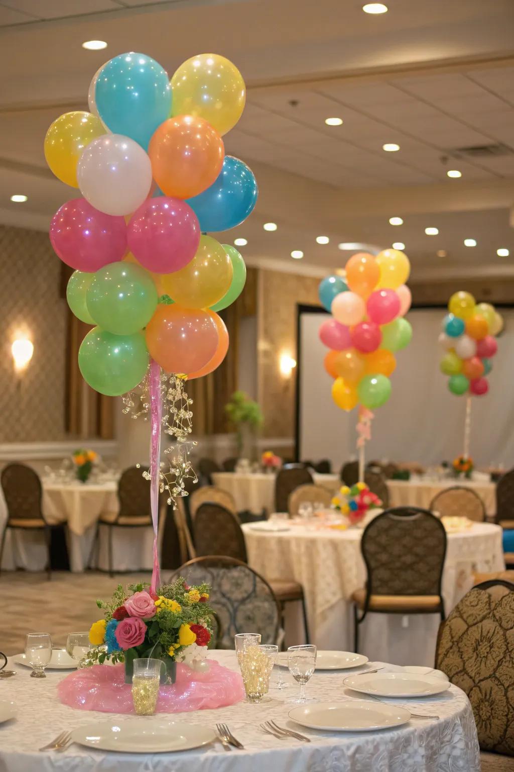 Stylish balloon bouquets as an alternative to floral arrangements