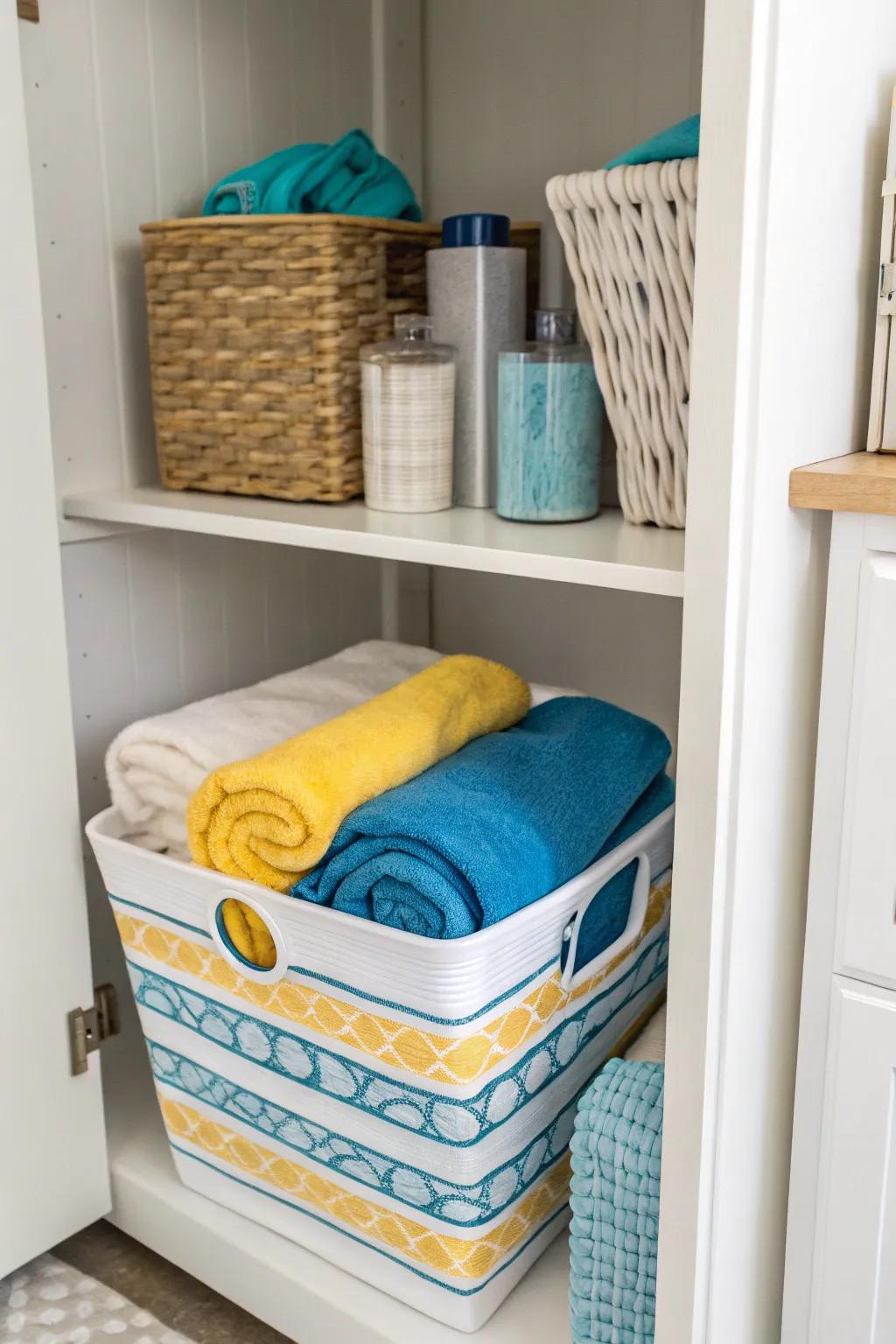 Take control of seasonal objects through dedicated storage.