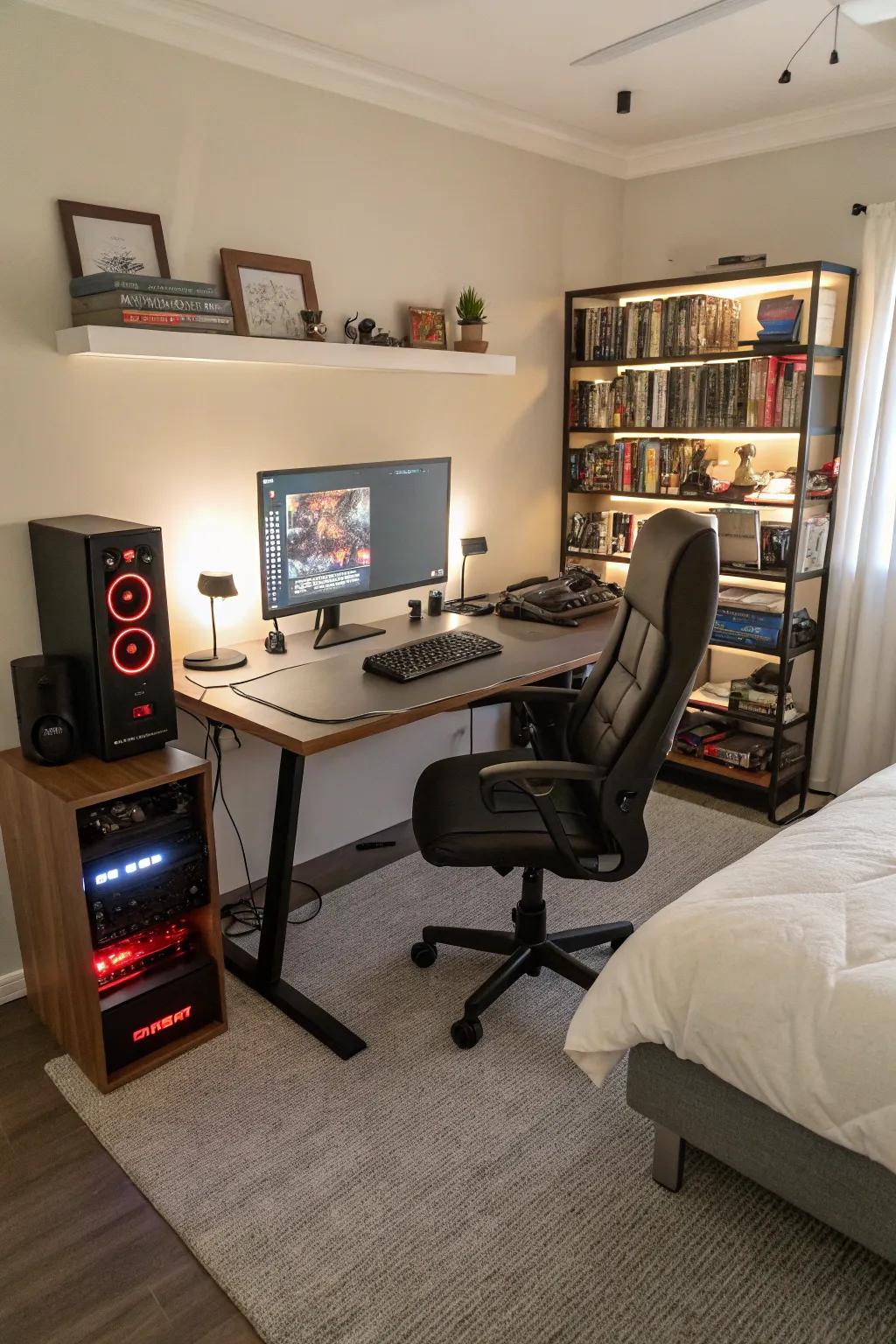 An optimized workspace maximizes comfort and proficiency.