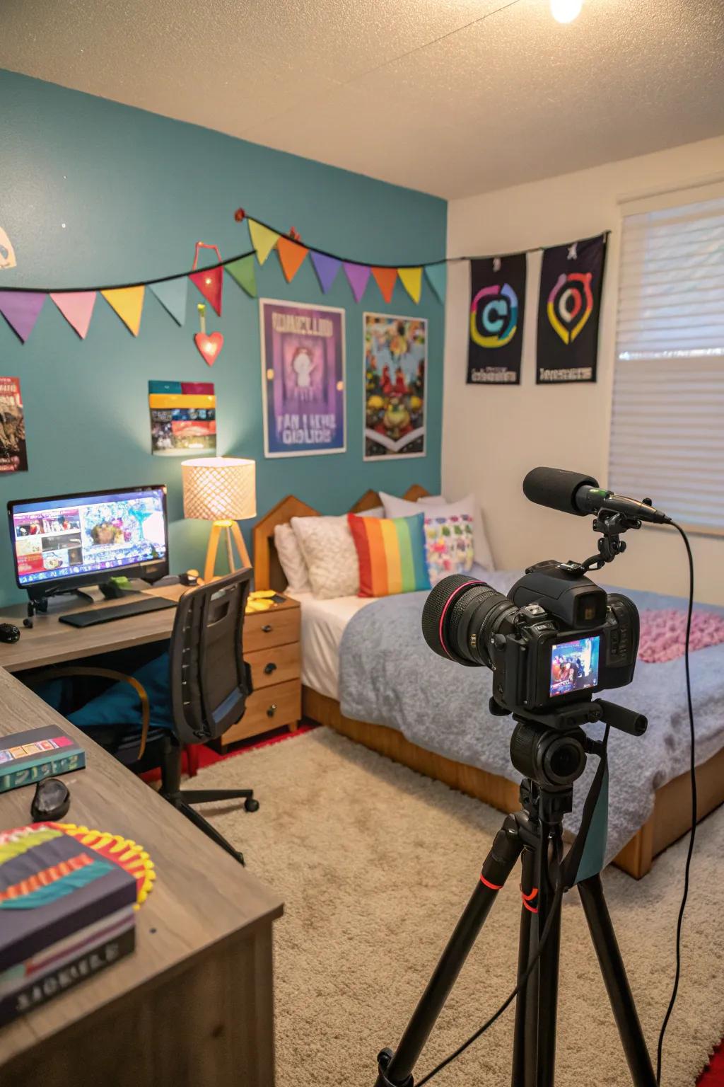 Add individuality to streams with an idea-filled background.