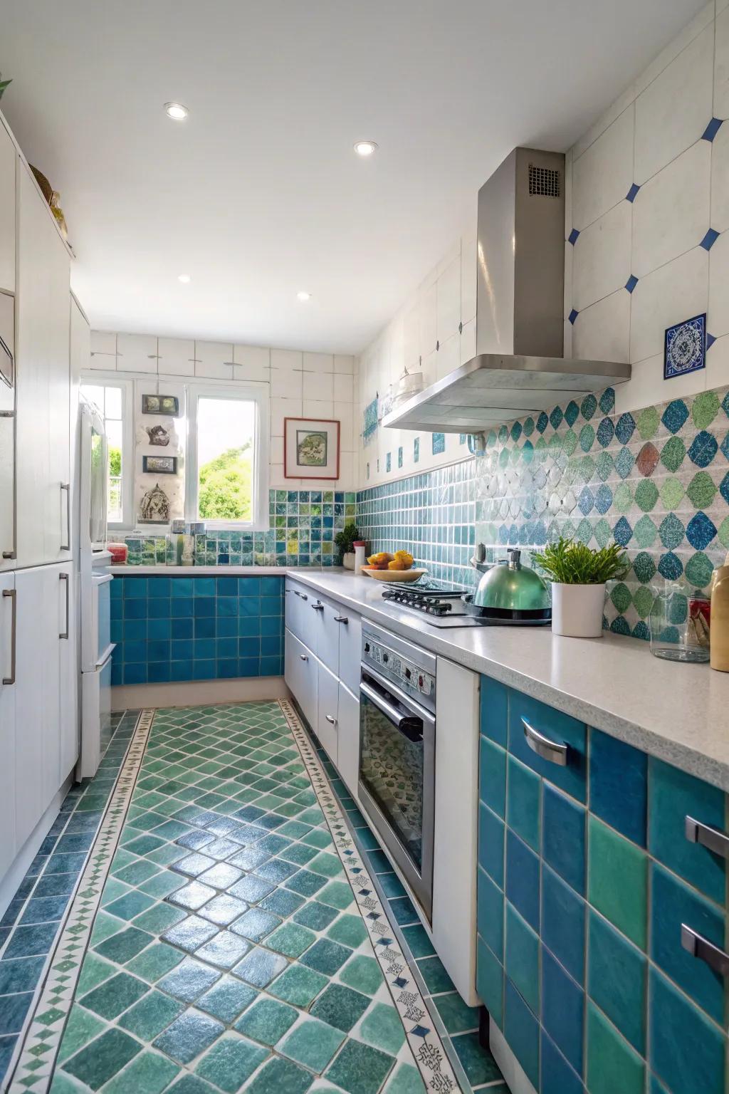 Tiles proffer a vibrant inflection to your decor.