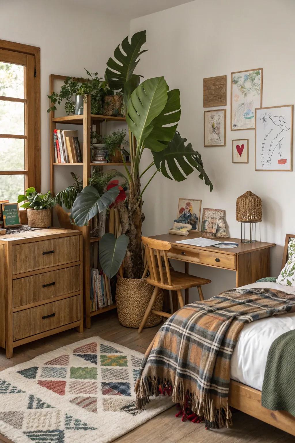 Natural elements introduce tranquility and a hint of the outdoors inside.