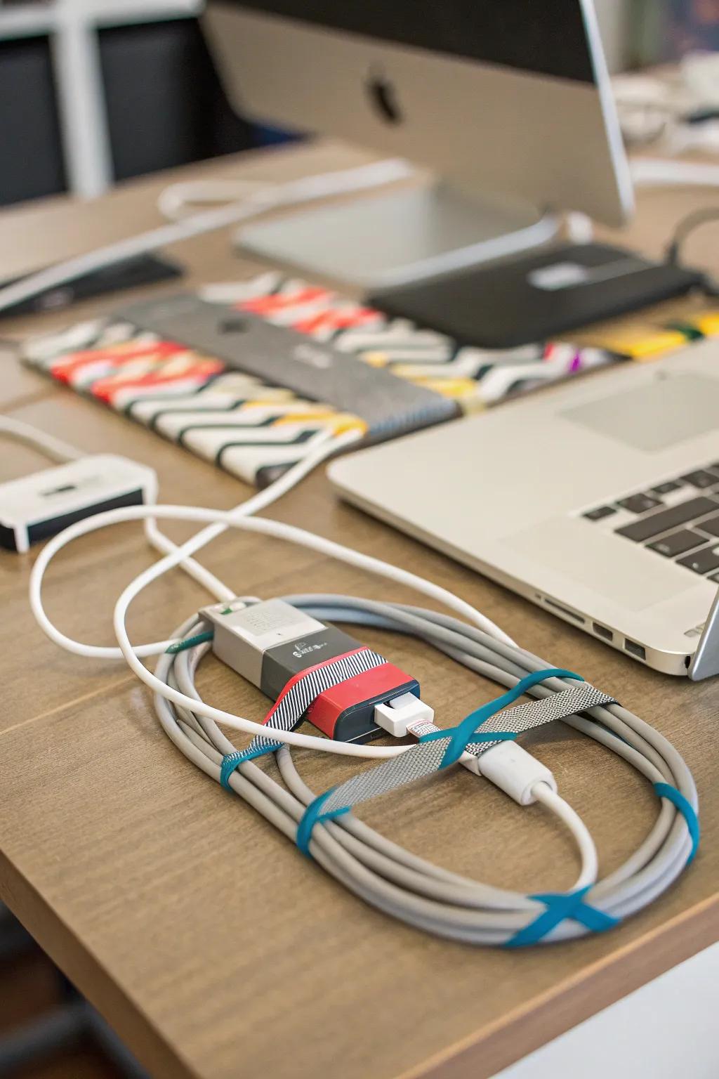 Pressure-sensitive adhesive tape proffering a swift resolution for cable arrangement.
