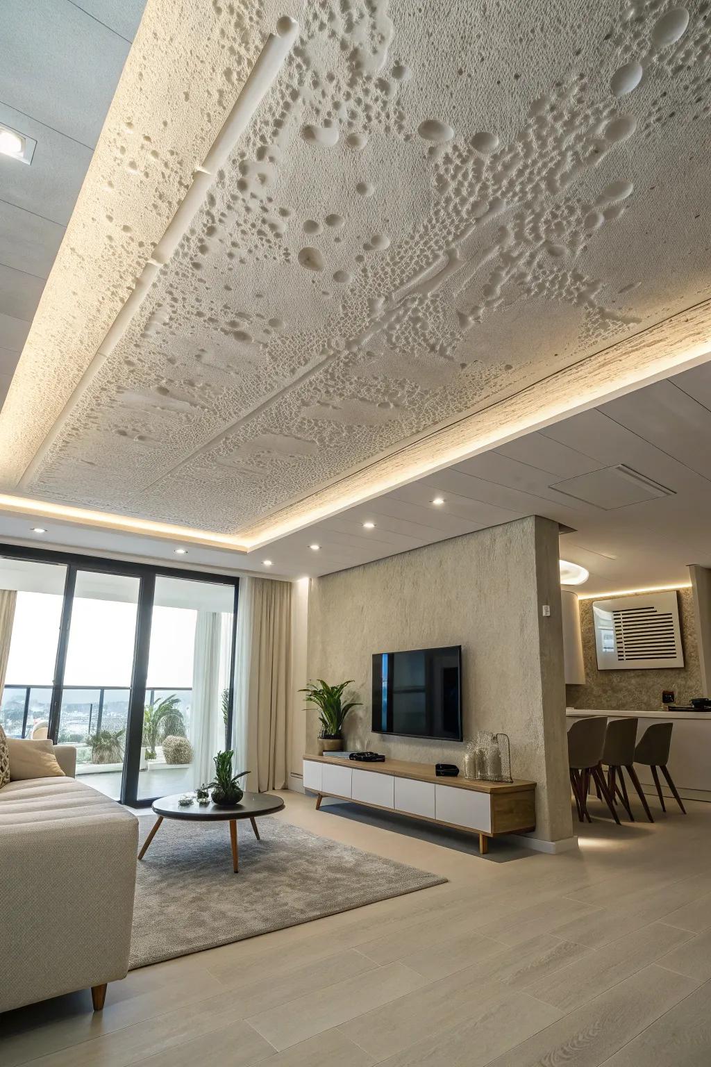 Showcase a modern look with a subtle sand element.