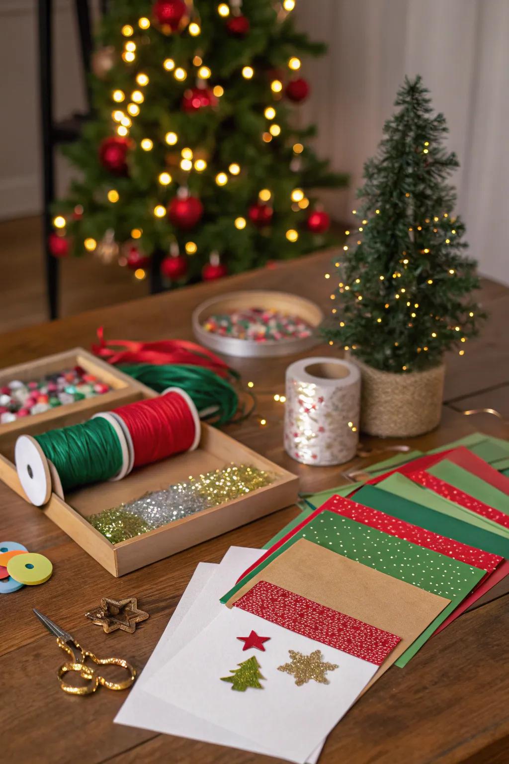 Become crafty through a celebratory bauble creation kit.