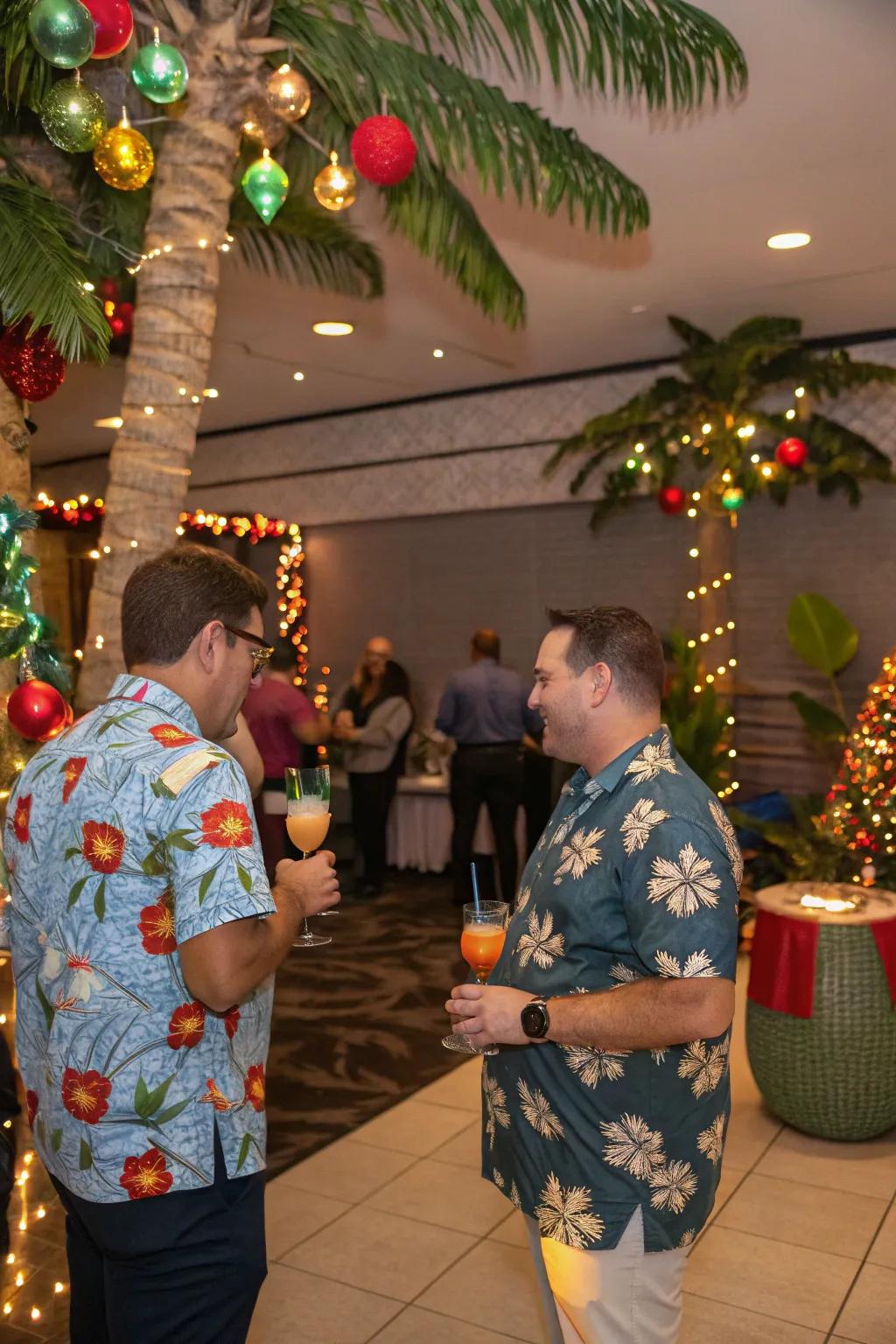Escape the chill with a Yuletide Luau.