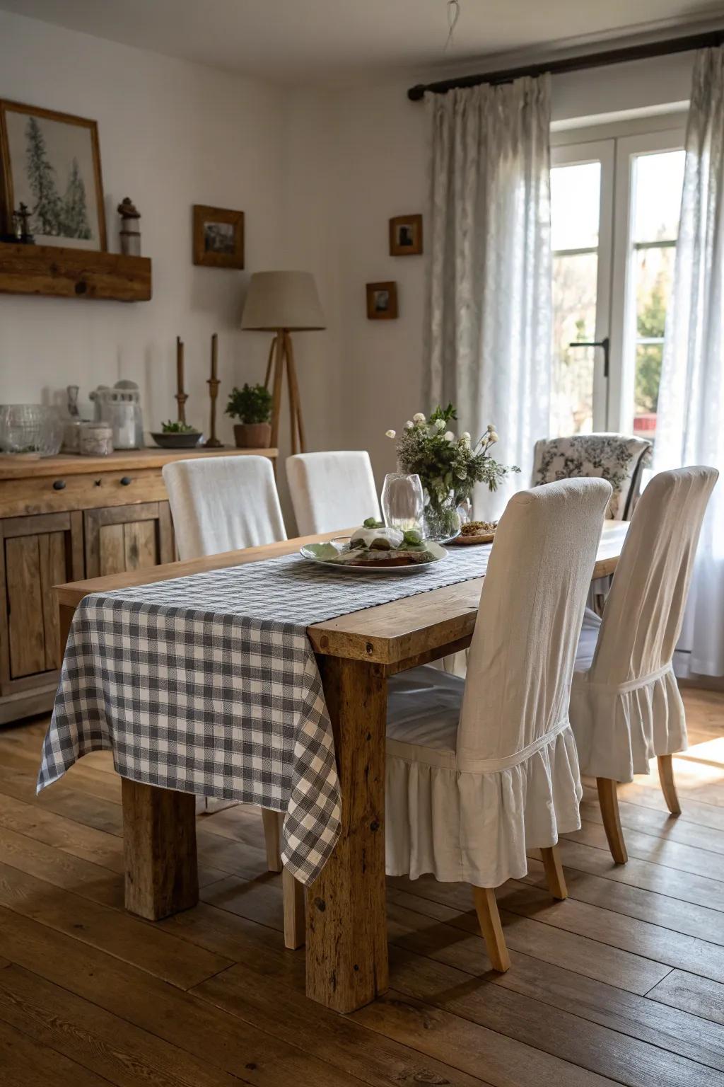 Slipcovered seating presents a serene and snug coastal element.