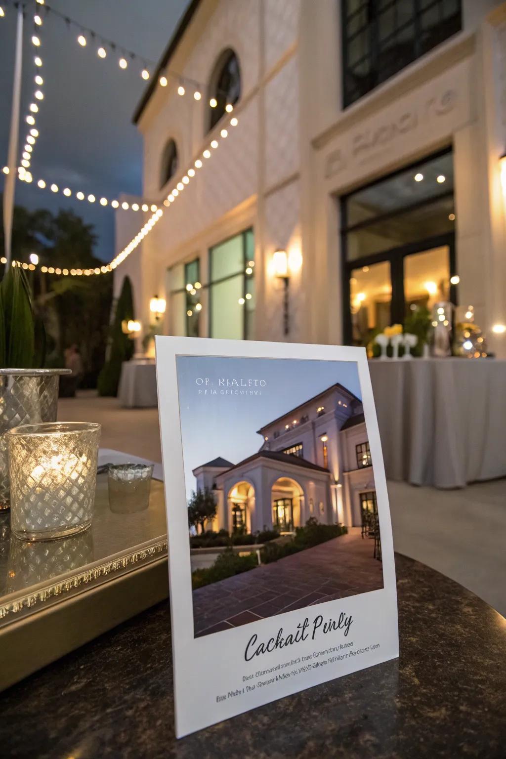 Build eagerness among your invitees with a visual preview of the venue.