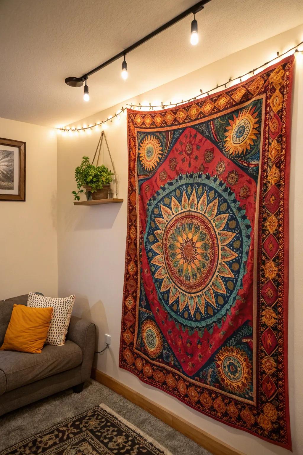 Tapestries infuse pigmentation and texture into your décor.