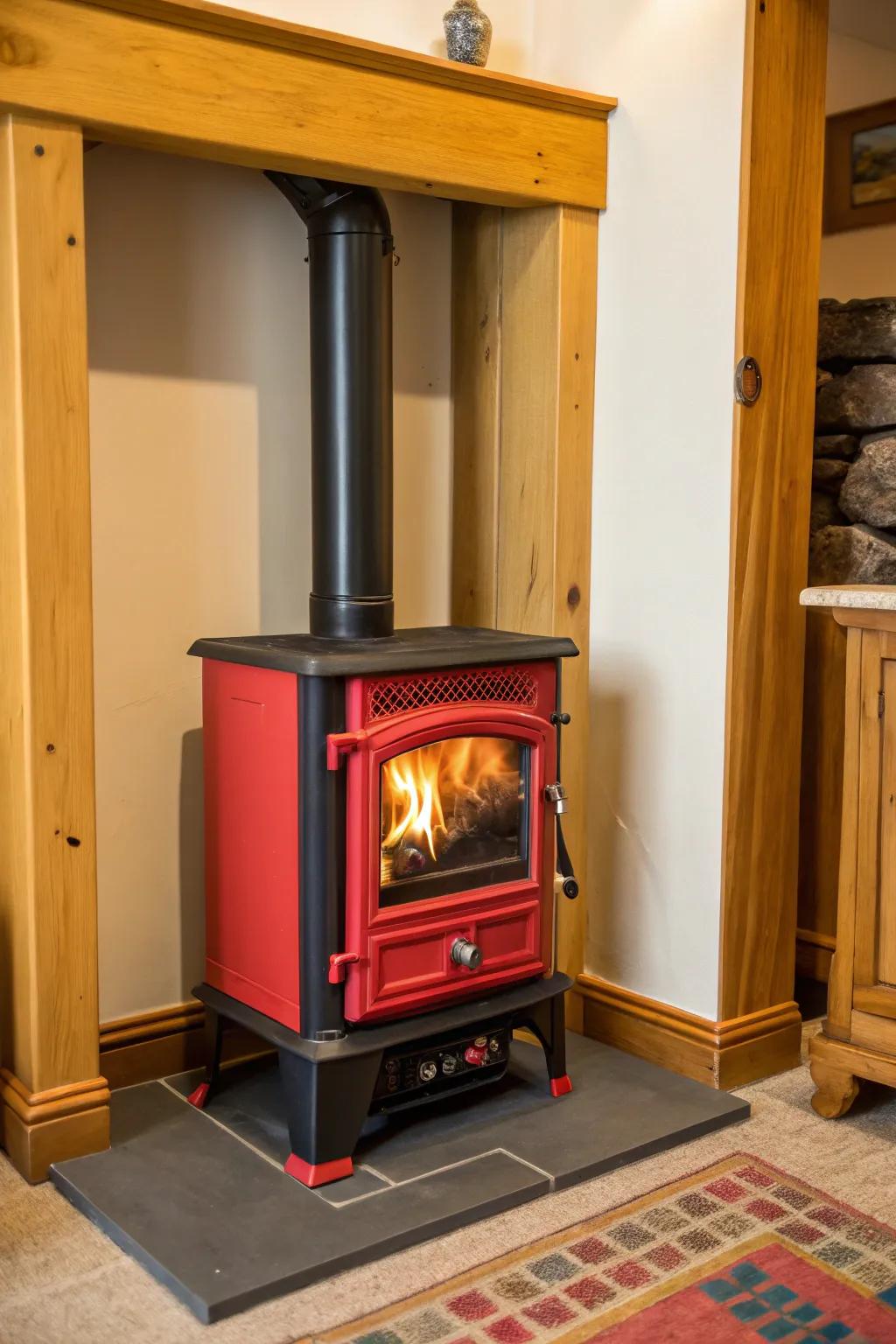 Contrasting colors guarantee your heater serves as a statement piece.
