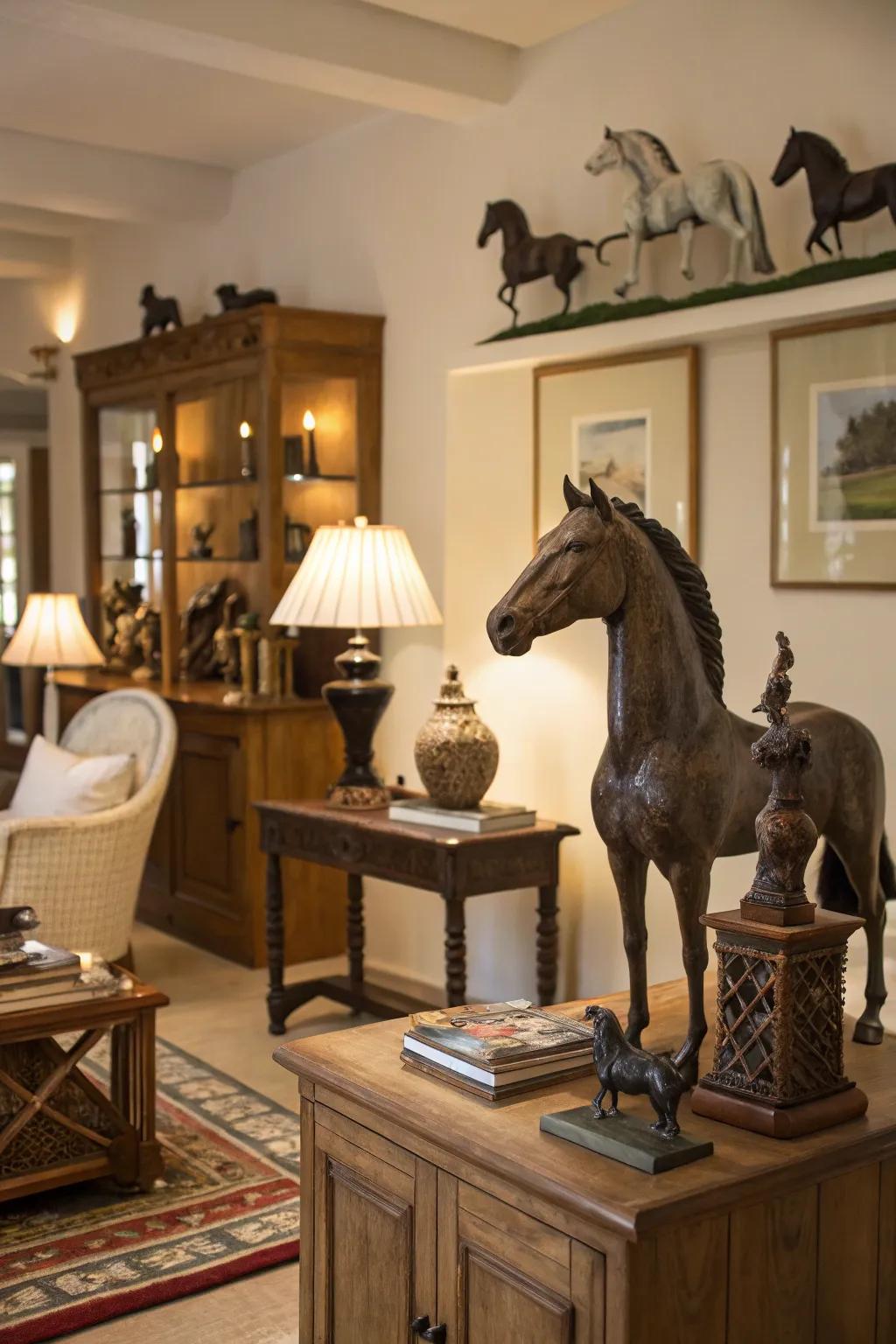 Equestrian design celebrates the cowgirl spirit.