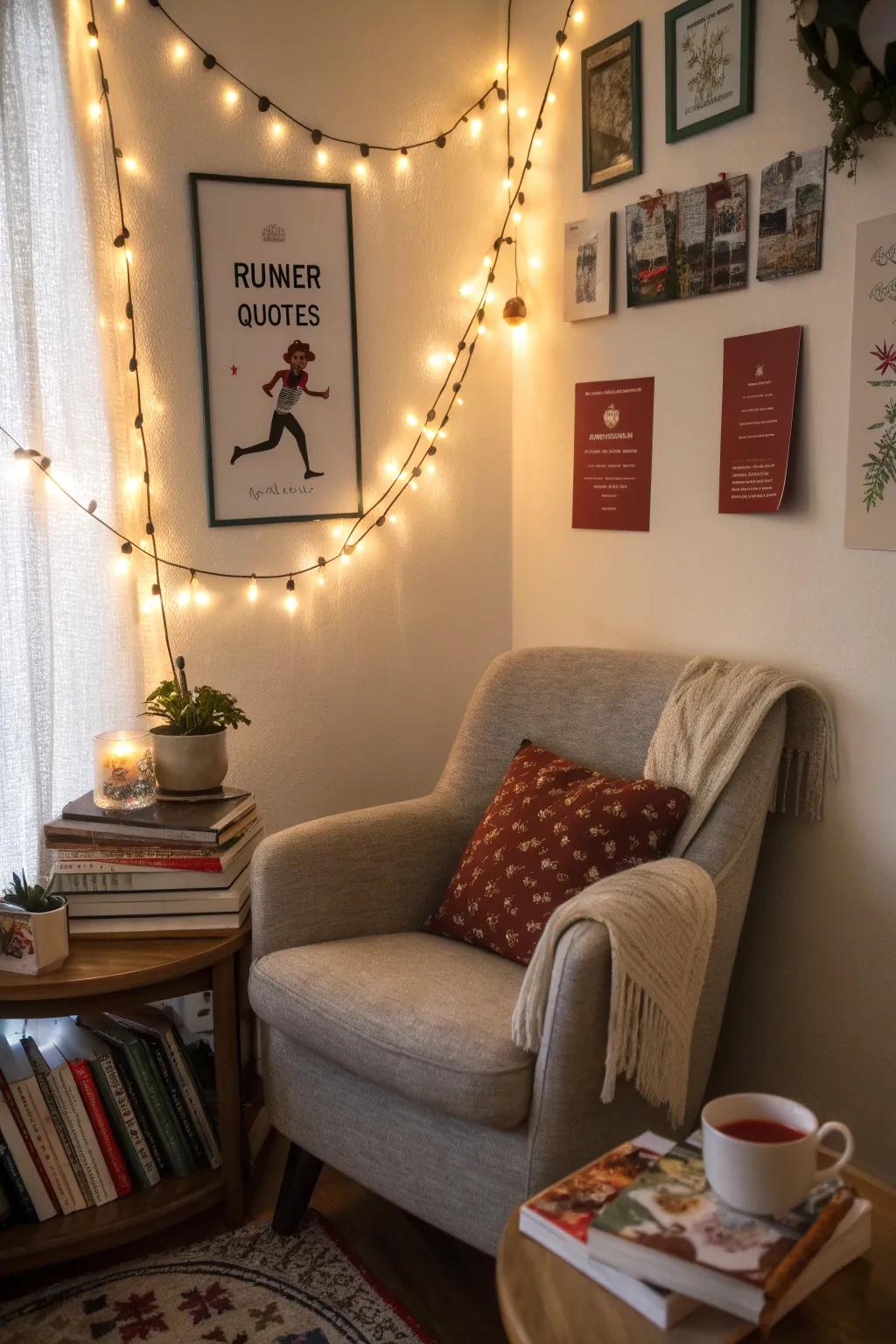 Inspirational quotations provide drive and reflection within any corner.