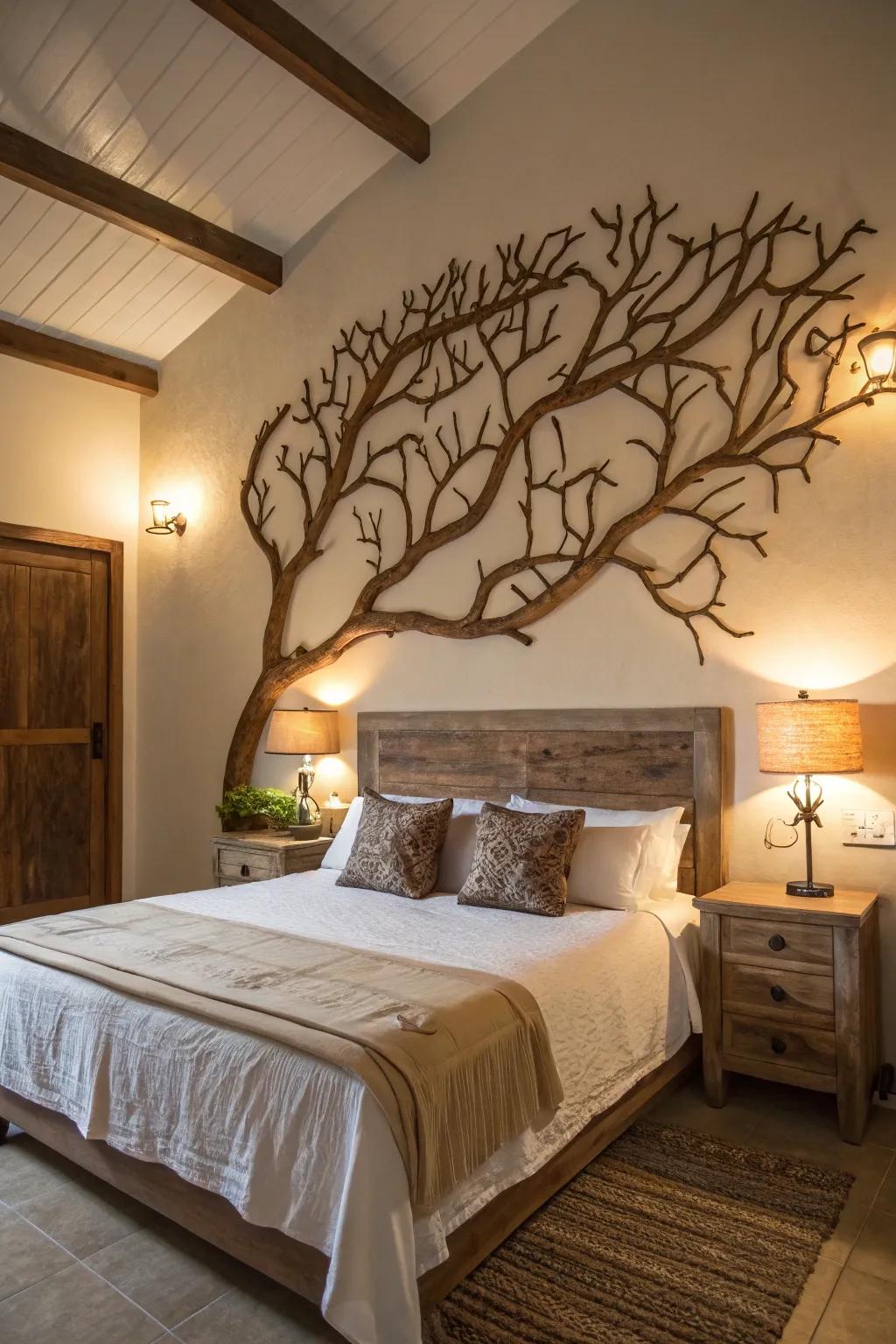Nature-inspired decor infuses an organic touch into your area.