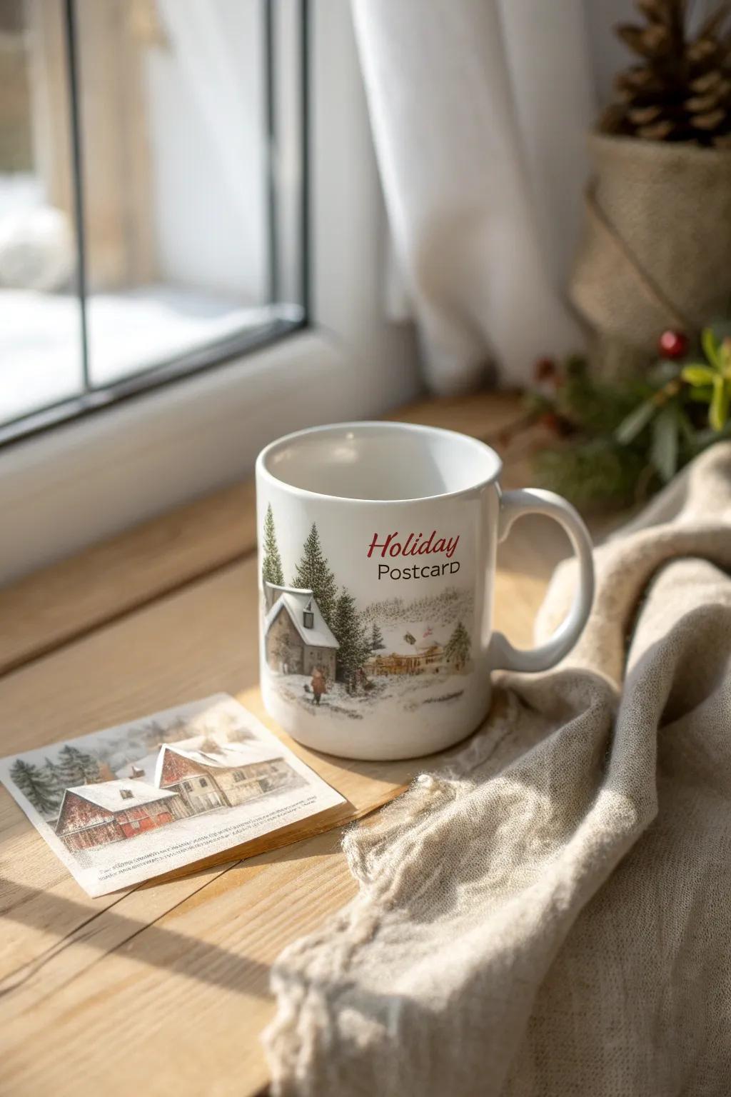 Savor recollection this season via a DIY vintage holiday greeting mug, with each cup offering a comforting journey through time. 🍂☕️ #ScandiBohoCharm