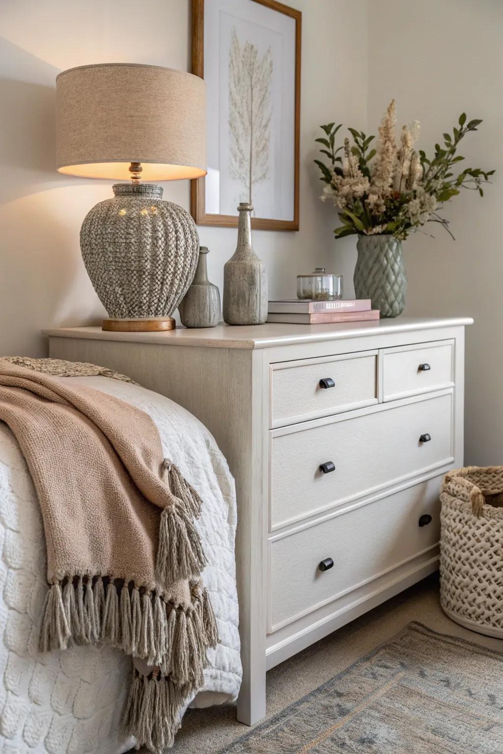 Textural stratum impart profundity and captivation.